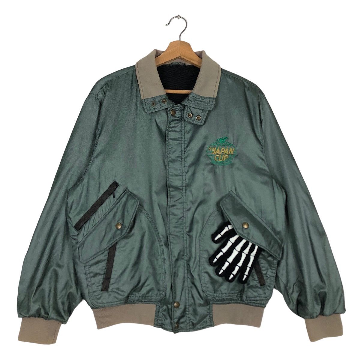 Japanese Brand 🔥Vintage 1992 Japan Cup Tokyo Race Course Bomber Jacket Size US M / EU 48-50 / 2 - 1 Thumbnail