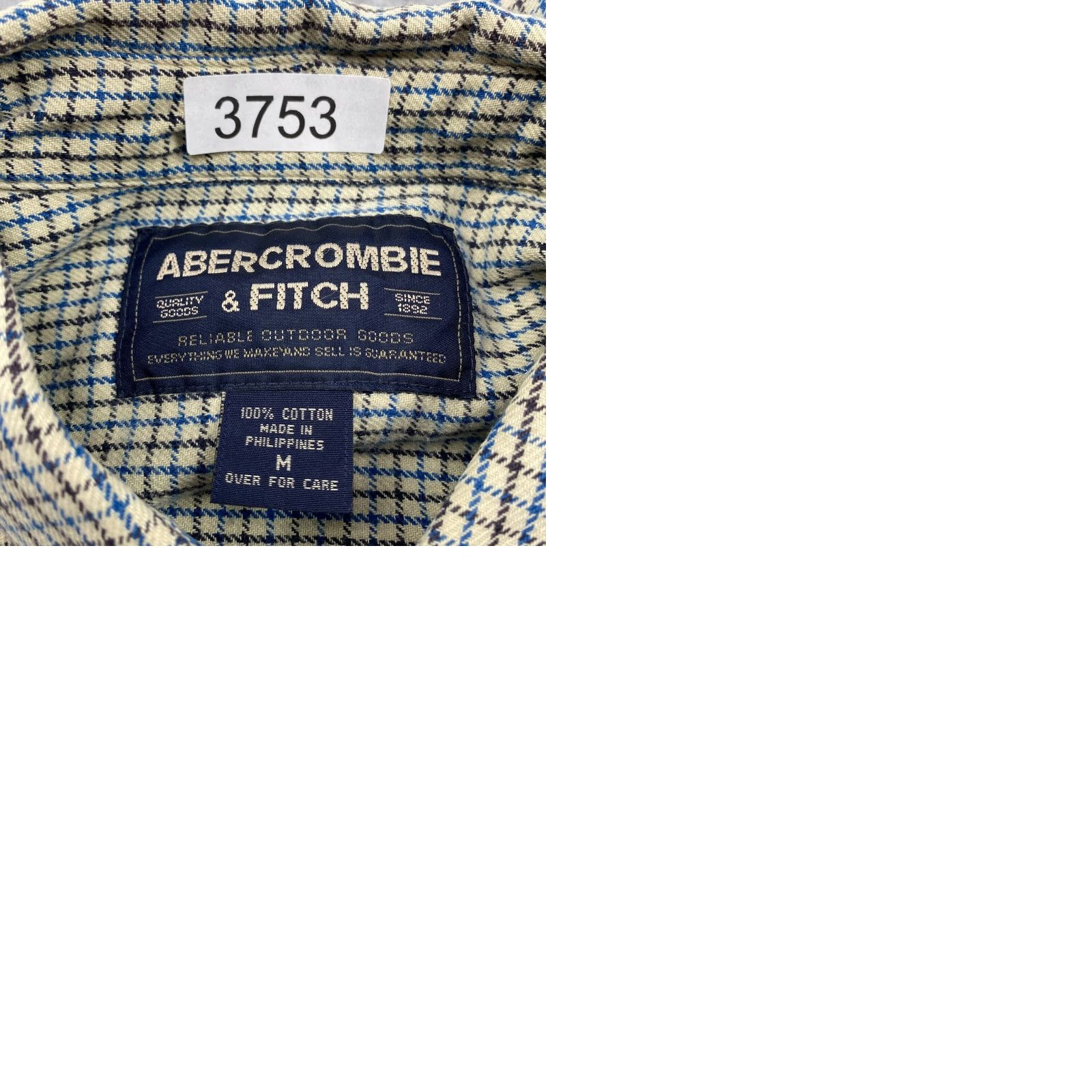 Abercrombie & Fitch Abercrombie & Fitch Shirt Mens M Flannel Button-Up Check Multicolor Size US M / EU 48-50 / 2 - 9 Thumbnail
