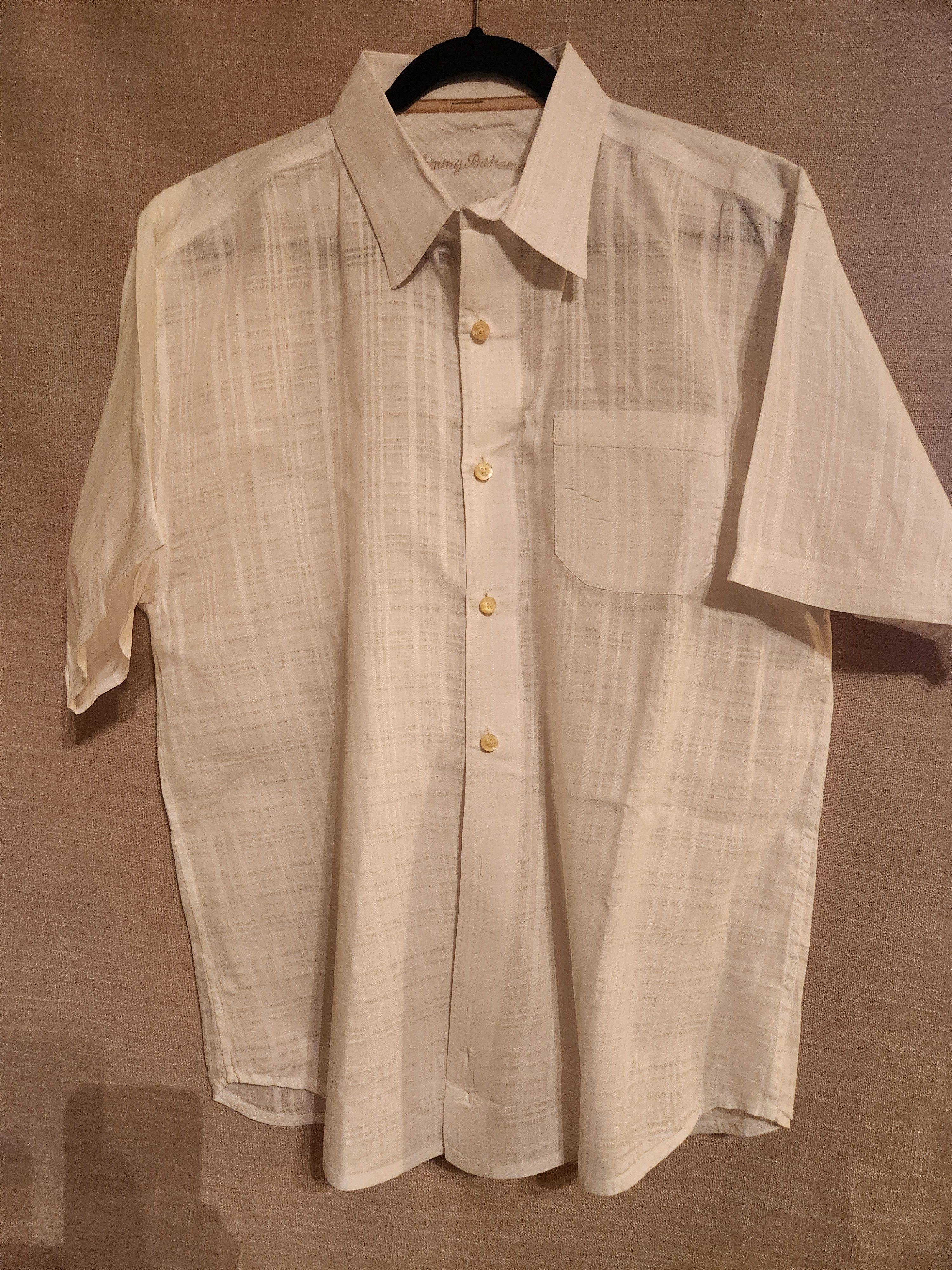 Tommy Bahama 100% Linen Button Front Short Sleeve Shirt Size US XL / EU 56 / 4 - 1 Thumbnail