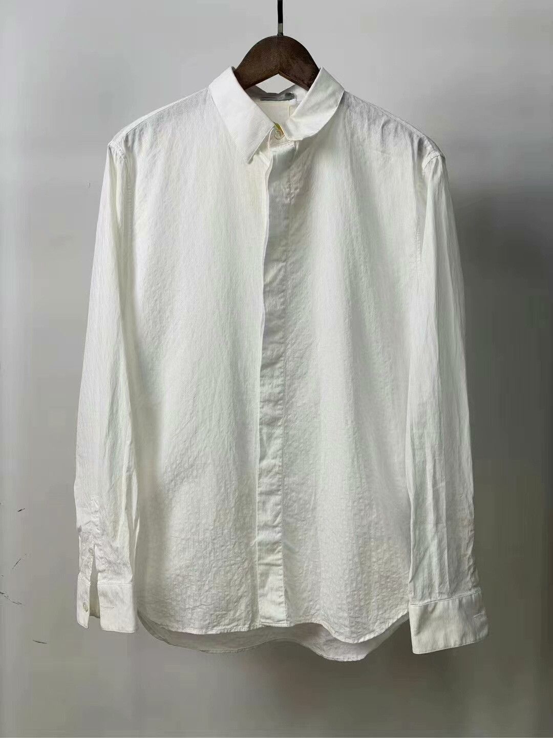 Dior White Print Long Sleeve Shirt
