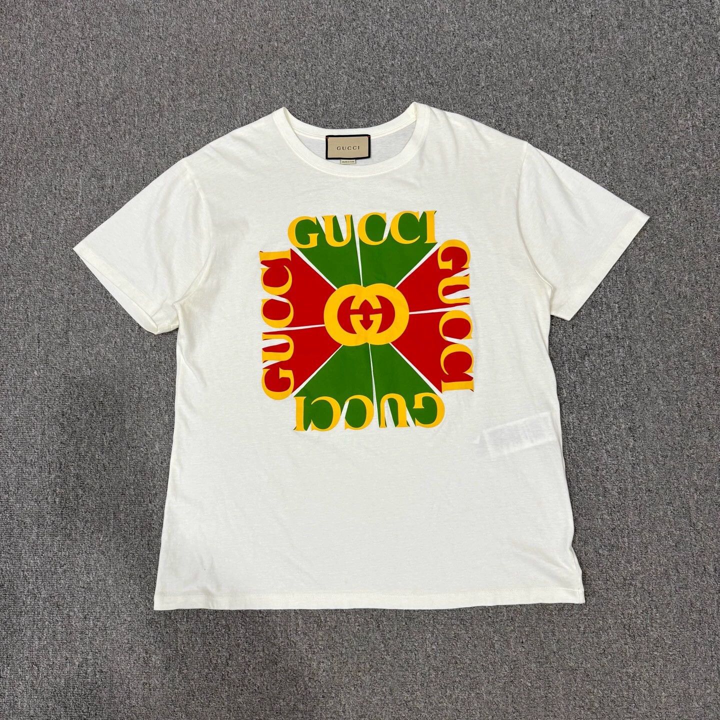 Gucci Gucci Double G White short-sleeve L Size US L / EU 52-54 / 3 - 1 Thumbnail