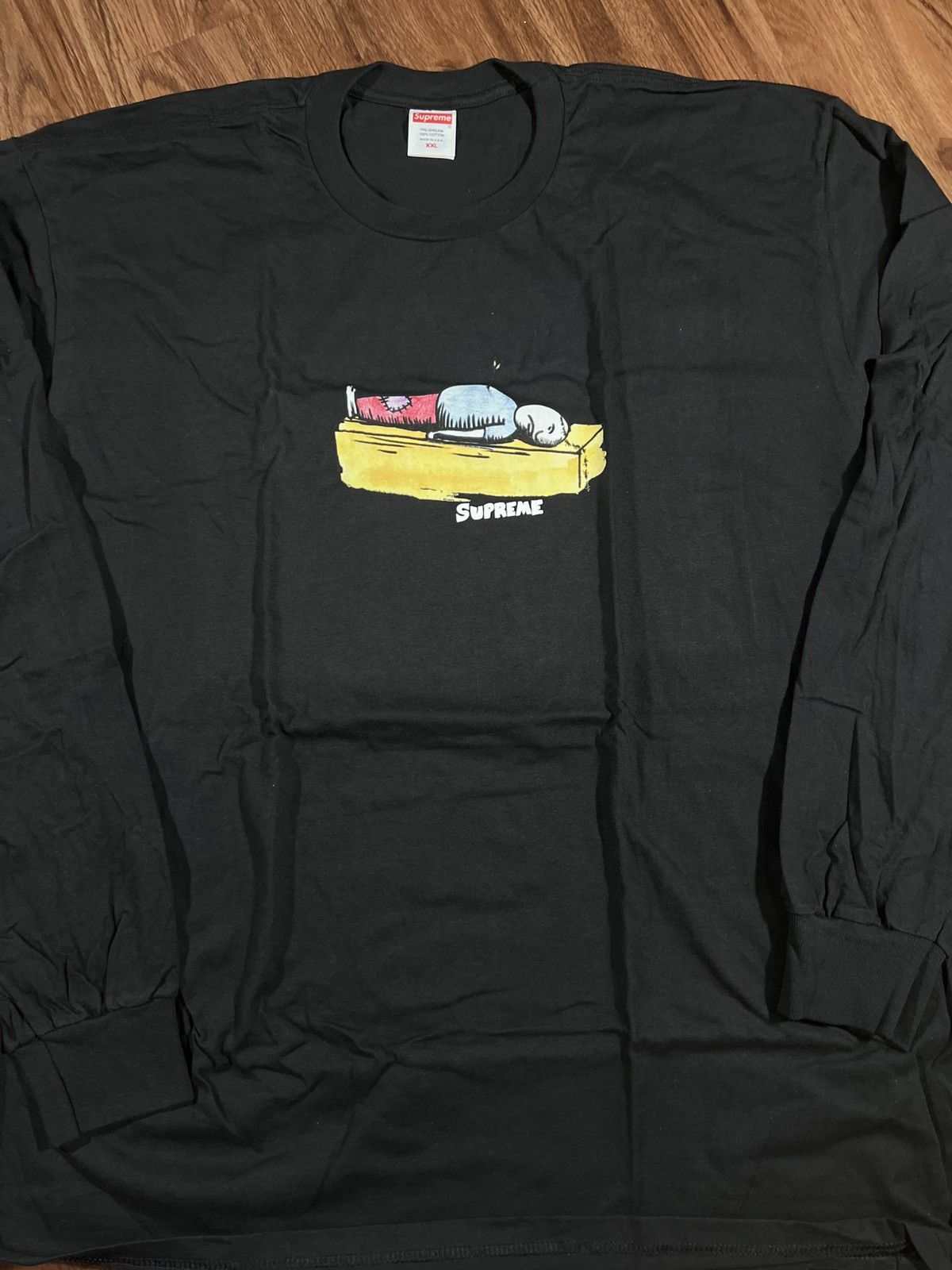 image of Hypebeast x Supreme Pound Tee in Black, Men's (Size 2XL)