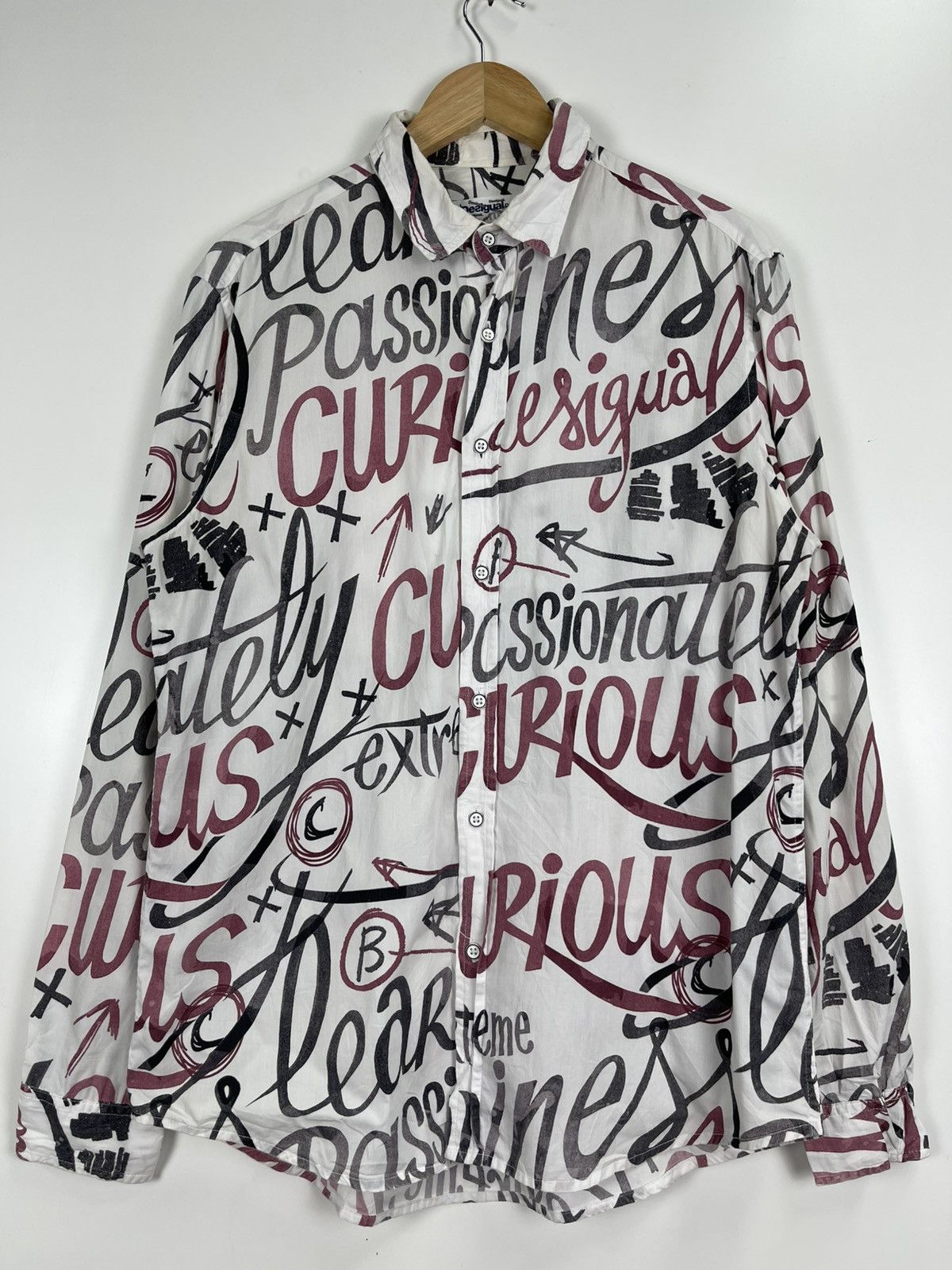 Desigual Desigual Full Printed Logo Button Ups Size US L / EU 52-54 / 3 - 3 Thumbnail