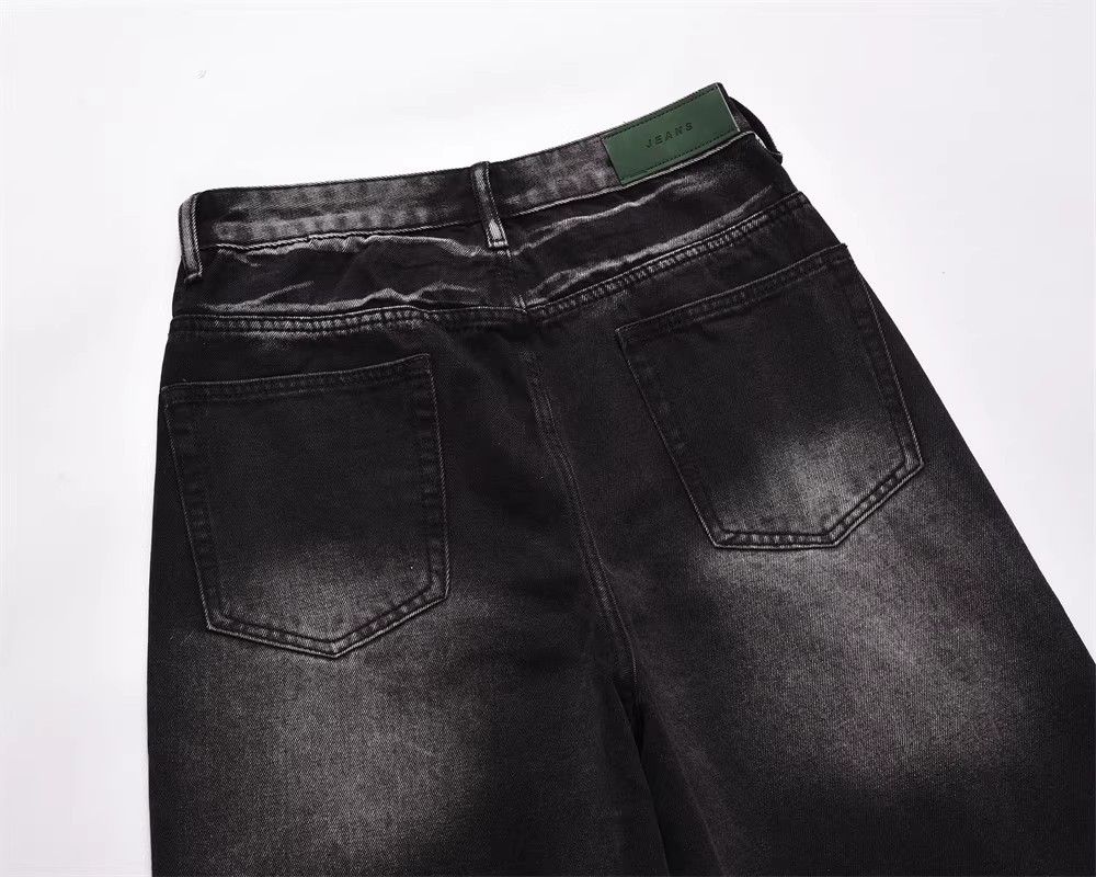 Japanese Brand × Vintage Men's street tie-dyed straight washed distressed jeans Size US 32 / EU 48 - 4 Thumbnail