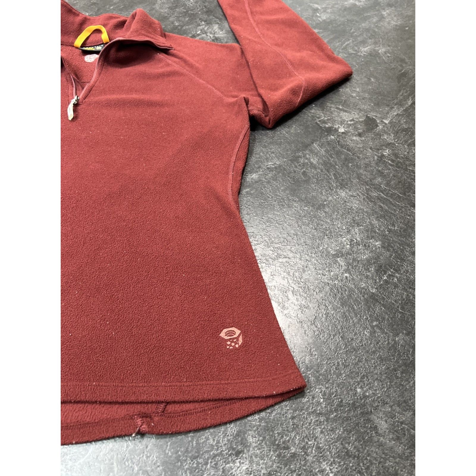 Mountain Hardwear Mountain Hardwear Women's Fleece Pullover Sweater Medium Red 1/4 Zip Outdoor Activewear Size M / US 6-8 / IT 42-44 - 2 Thumbnail