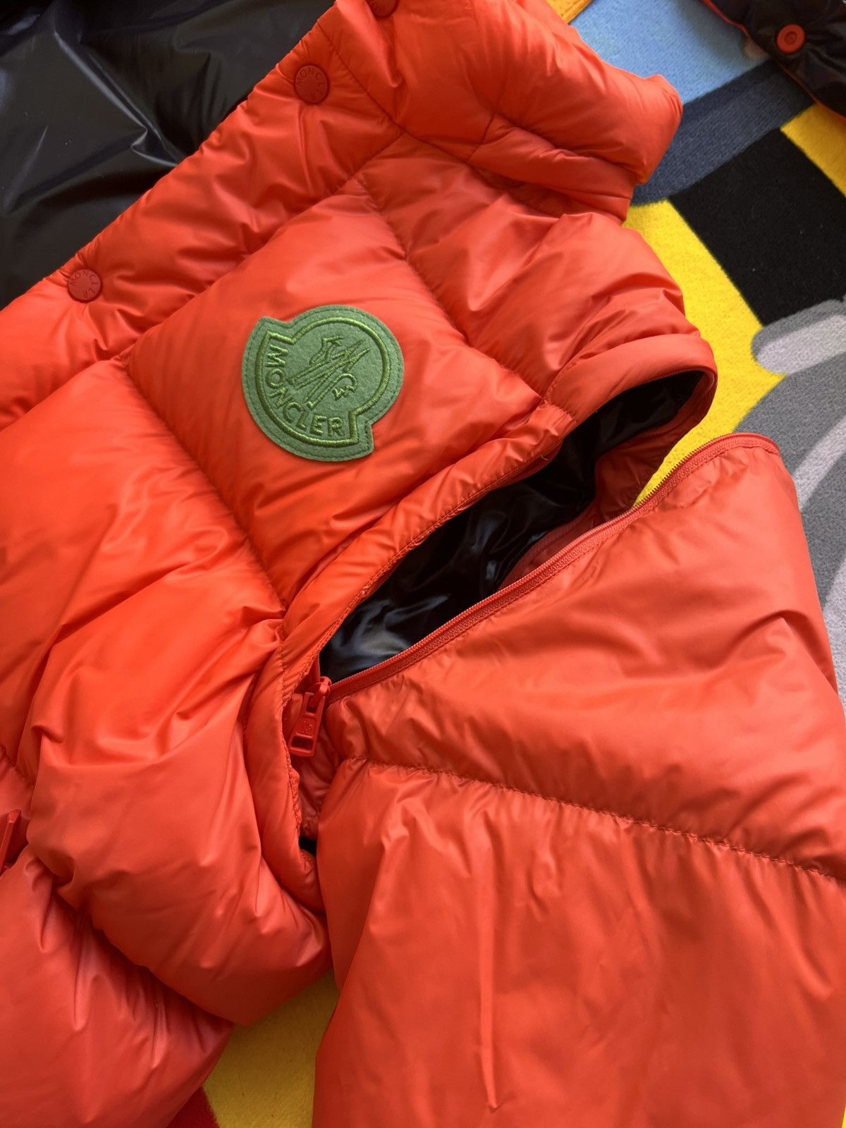 Moncler L Moncler Cyclone Short Down Jacket goose orange vest 2 jn 1 Size US L / EU 52-54 / 3 - 4 Thumbnail