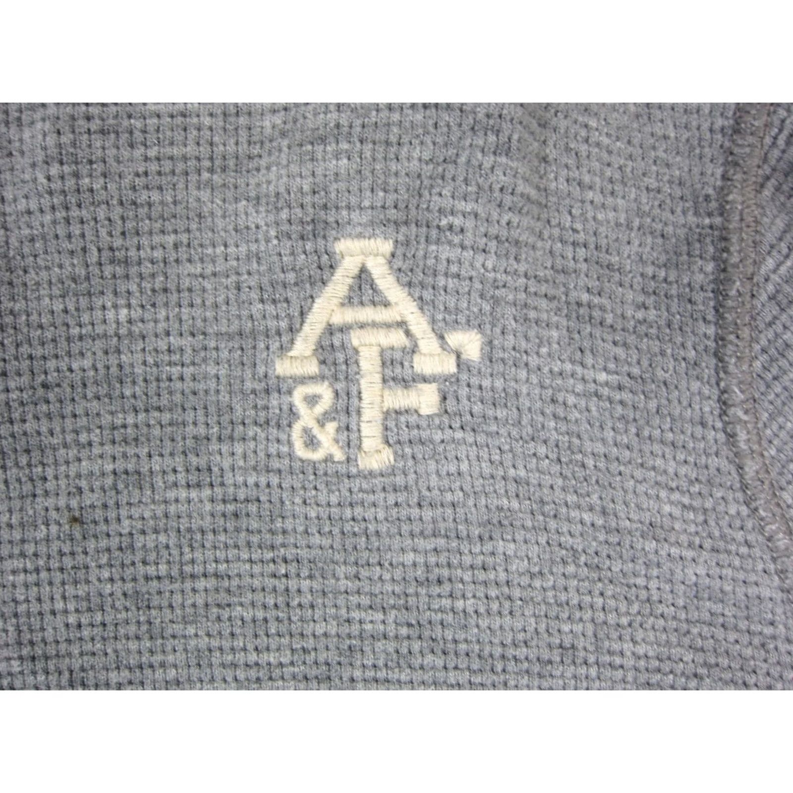 Abercrombie & Fitch VINTAGE Abercrombie & Fitch Shirt Mens Large Gray Thermal Muscle Waffle Knit 90s Size US L / EU 52-54 / 3 - 3 Thumbnail