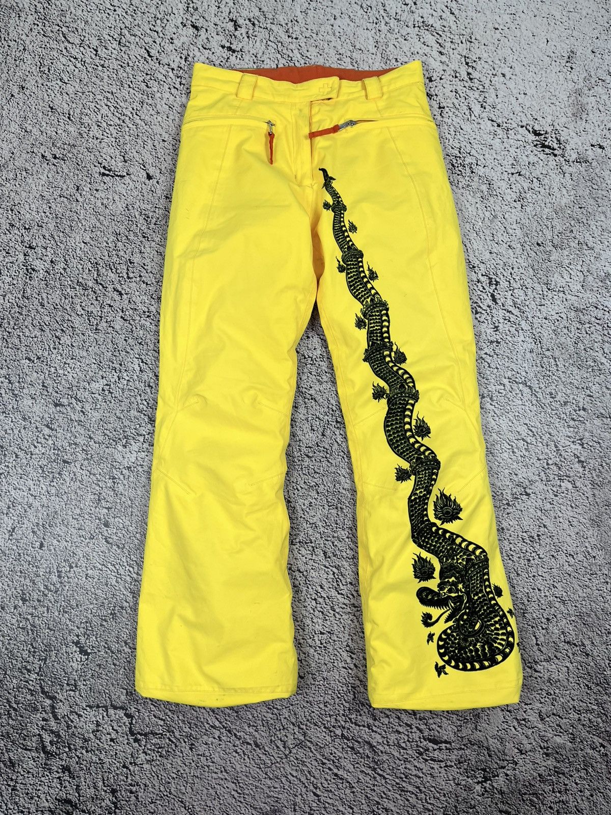 Jean Charles De Castelbajac Rossignol x JC de Castelbajac Gore Tex Dragon Ski Pants Size 30" / US 8 / IT 44 - 1 Thumbnail