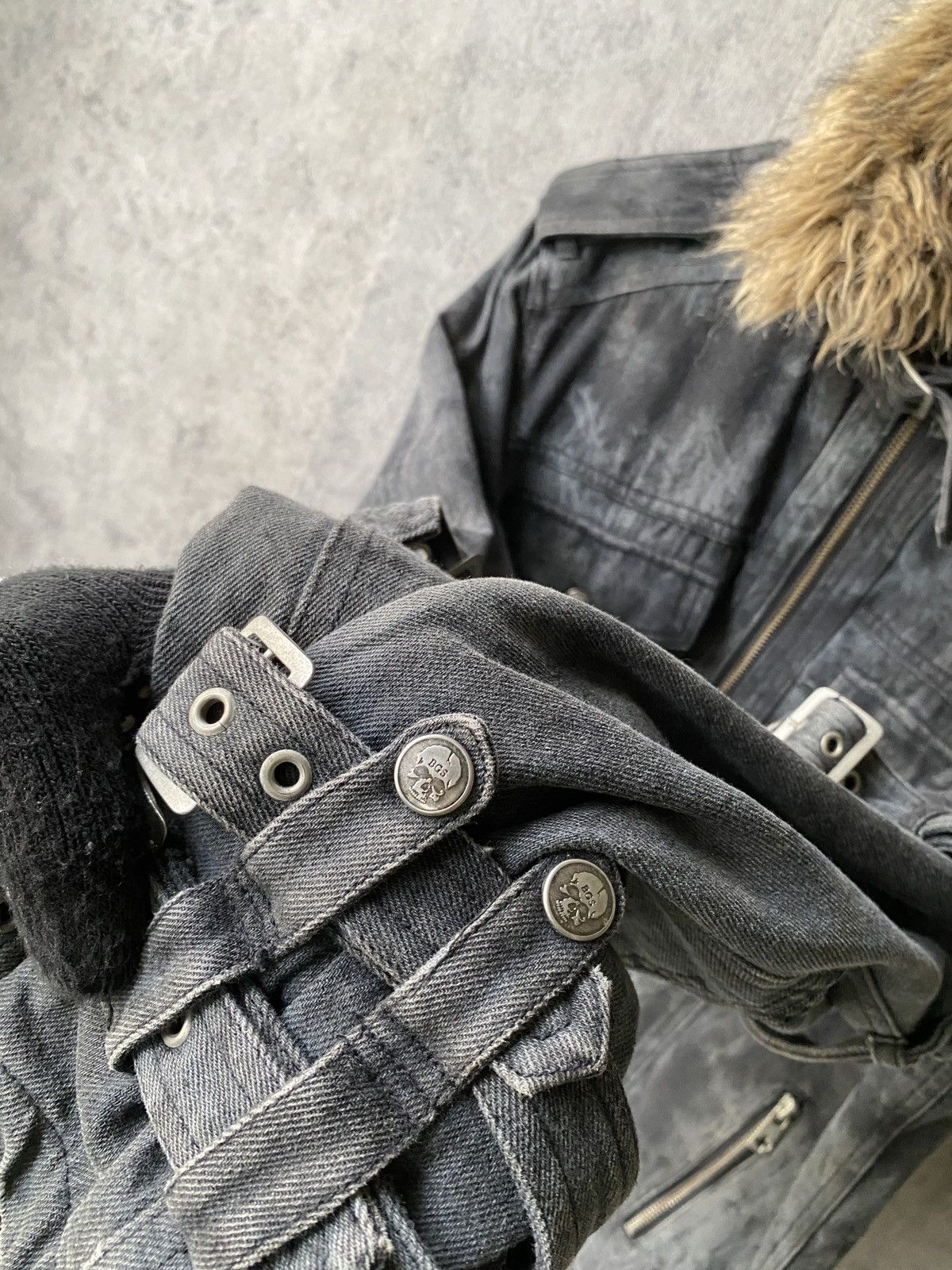 If Six Was Nine Bernings Sho Punk Designer Bondage Fur Design Jacket Size US L / EU 52-54 / 3 - 11 Thumbnail