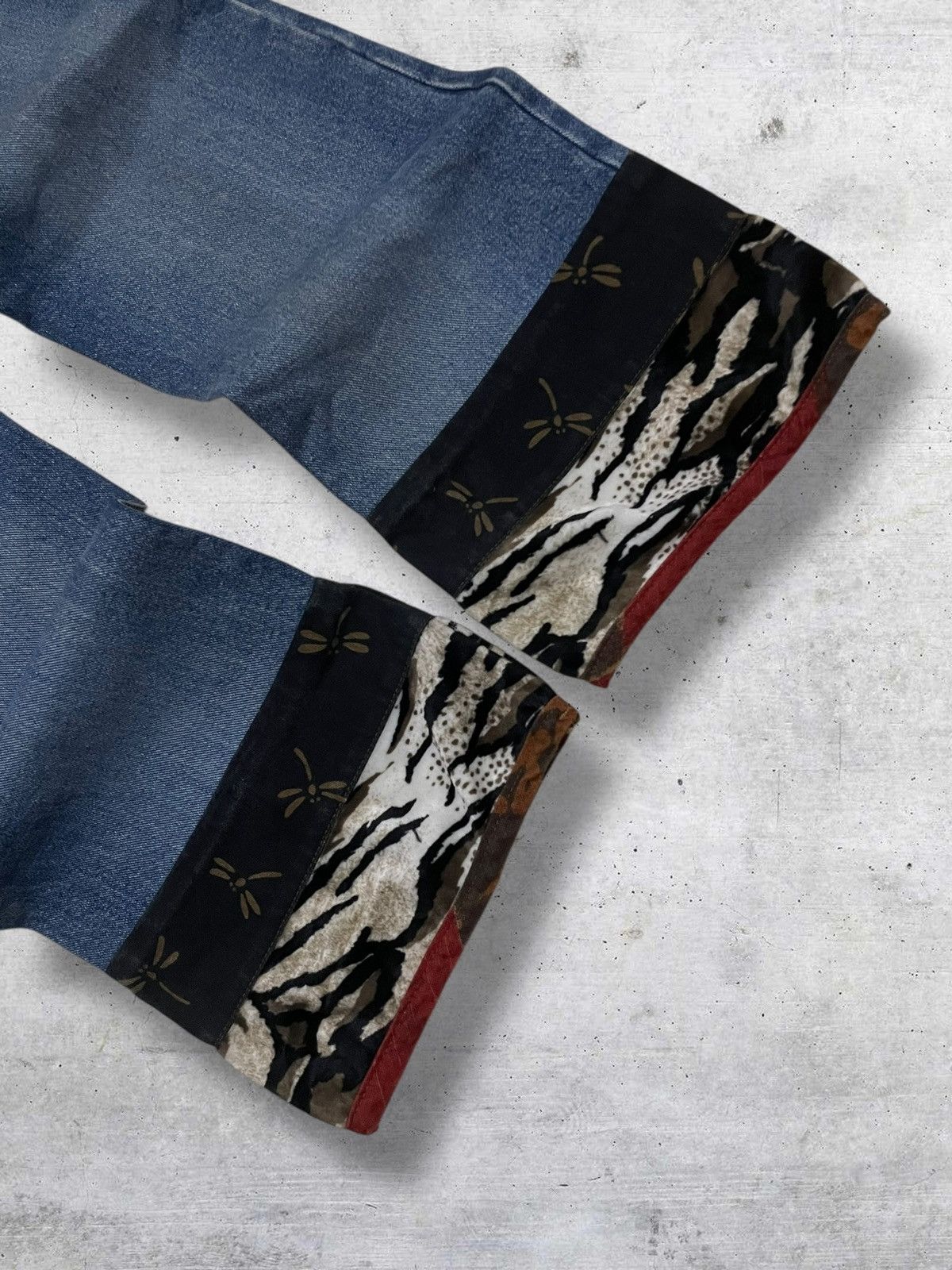 Japanese Brand VINTAGE 1990S JAPAN DESIGNER FLARED LEI OG VIBE PATCH DENIM Size US 30 / EU 46 - 9 Thumbnail