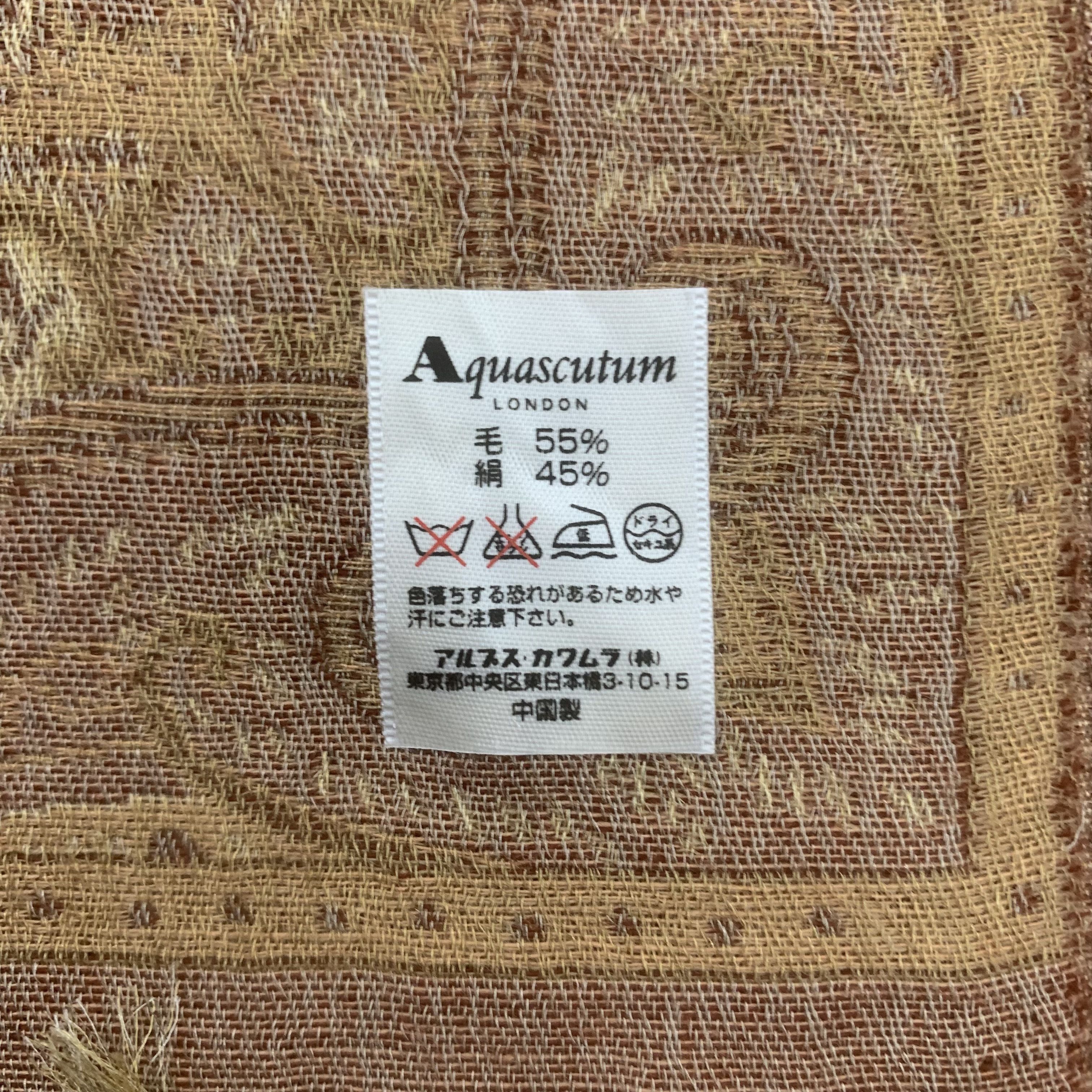 Aquascutum Aquascutum Scarf Wool Muffler Neck Wrap BL9291 Size ONE SIZE - 6 Thumbnail