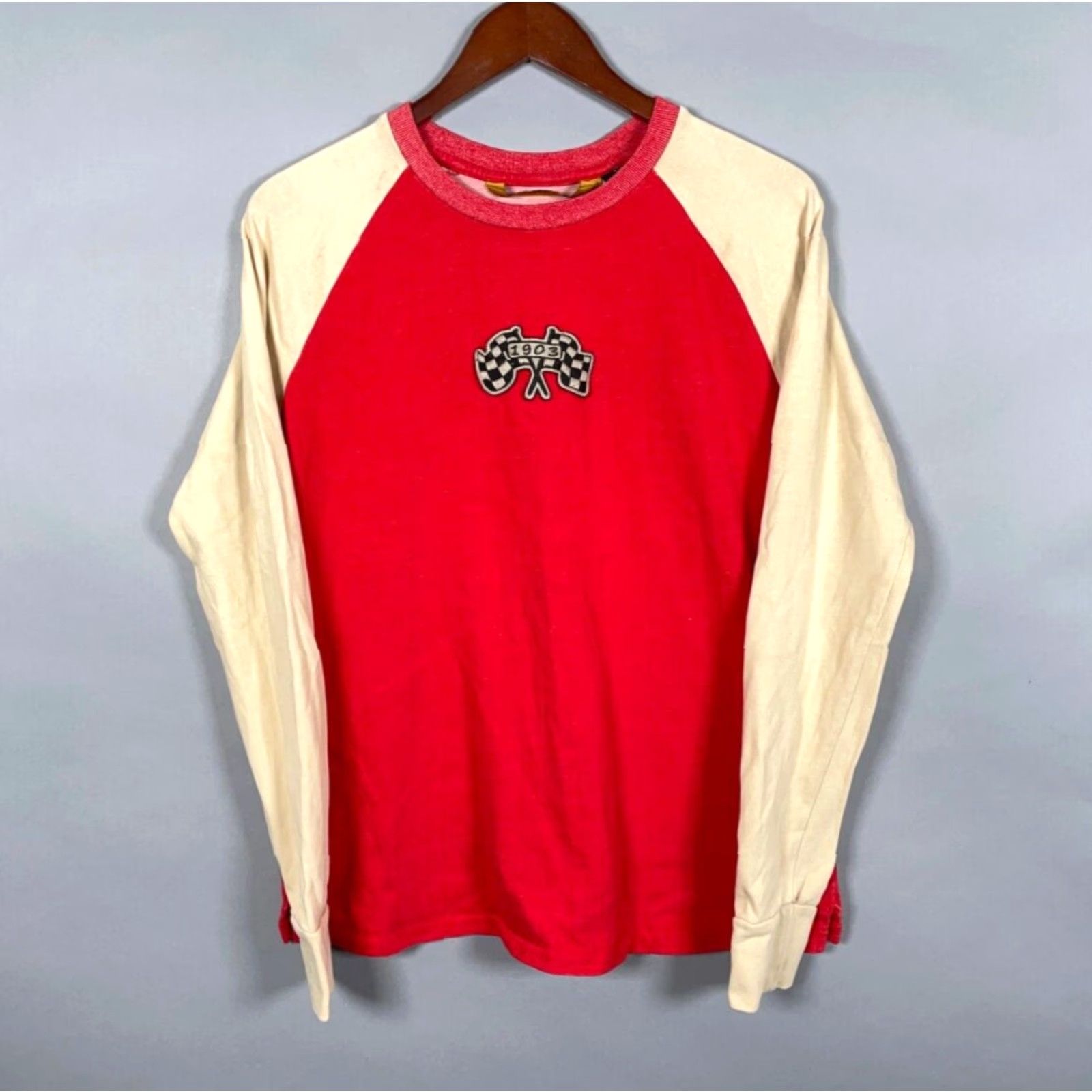 Harley Davidson Harley-Davidson Embroidered Long Sleeve Baseball Shirt Women's Large Red 90s Biker Size L / US 10 / IT 46 - 2 Thumbnail