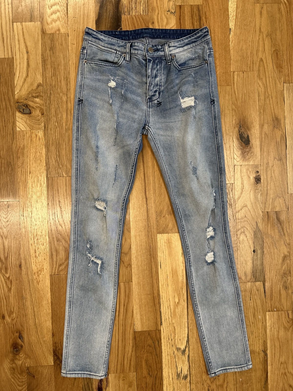 Ksubi Ksubi Distressed Blue Denim Jeans Size 30 Size US 30 / EU 46 - 1 Thumbnail