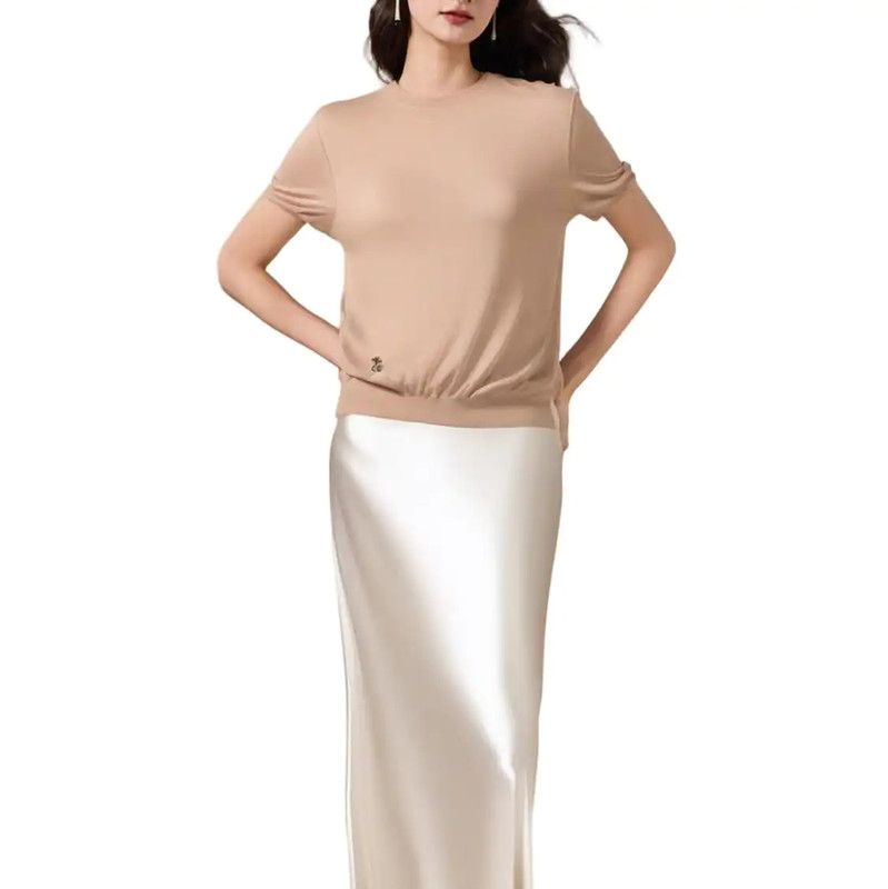 Dior Dior Nude Cashmere Short Sleeve Sweater 0089 Size XS / US 0-2 / IT 36-38 - 1 Thumbnail