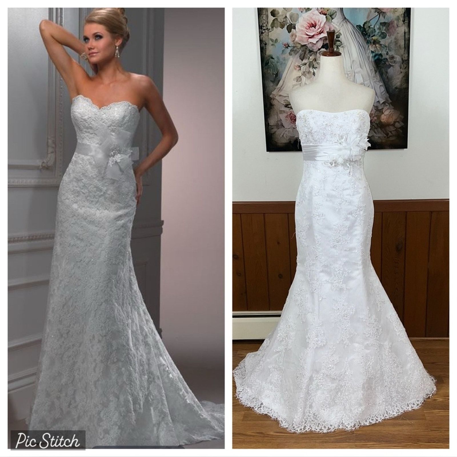 Other Elegant Maggie Sottero Lorie Strapless Lace Wedding Gown! Size M / US 6-8 / IT 42-44 - 1 Thumbnail