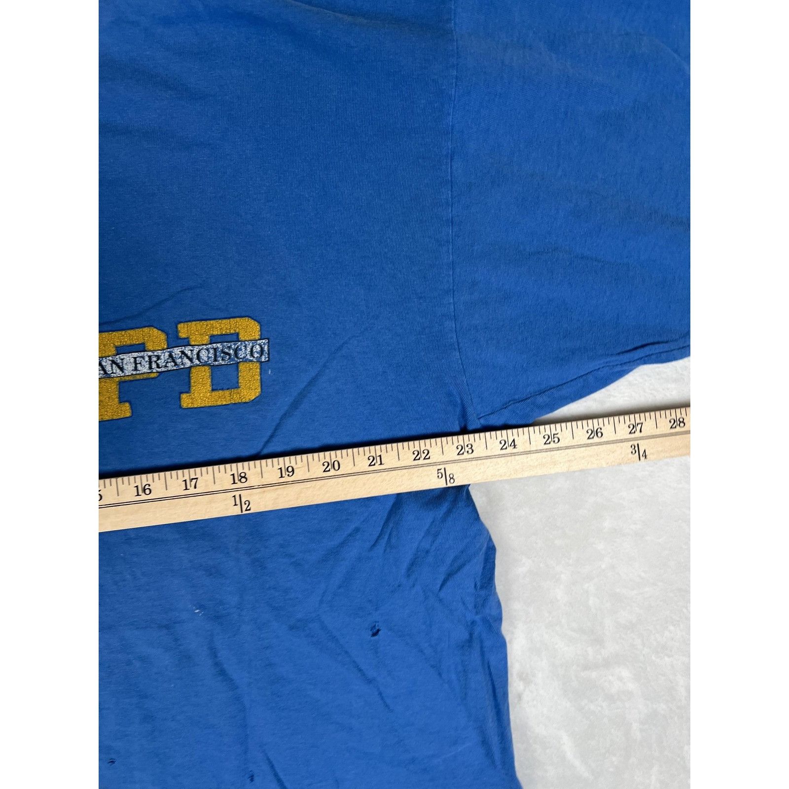 Vintage Vintage Oneita Shirt Mens XL Blue San Francisco PD Police Gr Size US XL / EU 56 / 4 - 10 Thumbnail
