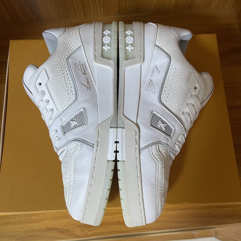 Louis Vuitton Louis Vuitton White Leather Trainer Sneakers for All -2508 Size US 8 / EU 41 - 6 Thumbnail