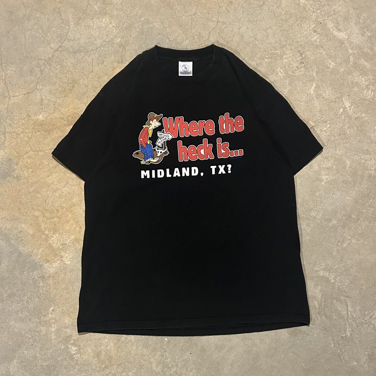 Unsound Rags × Vintage Vintage 1990s Where the Heck is Midland Texas? Tee Size US L / EU 52-54 / 3 - 1 Thumbnail