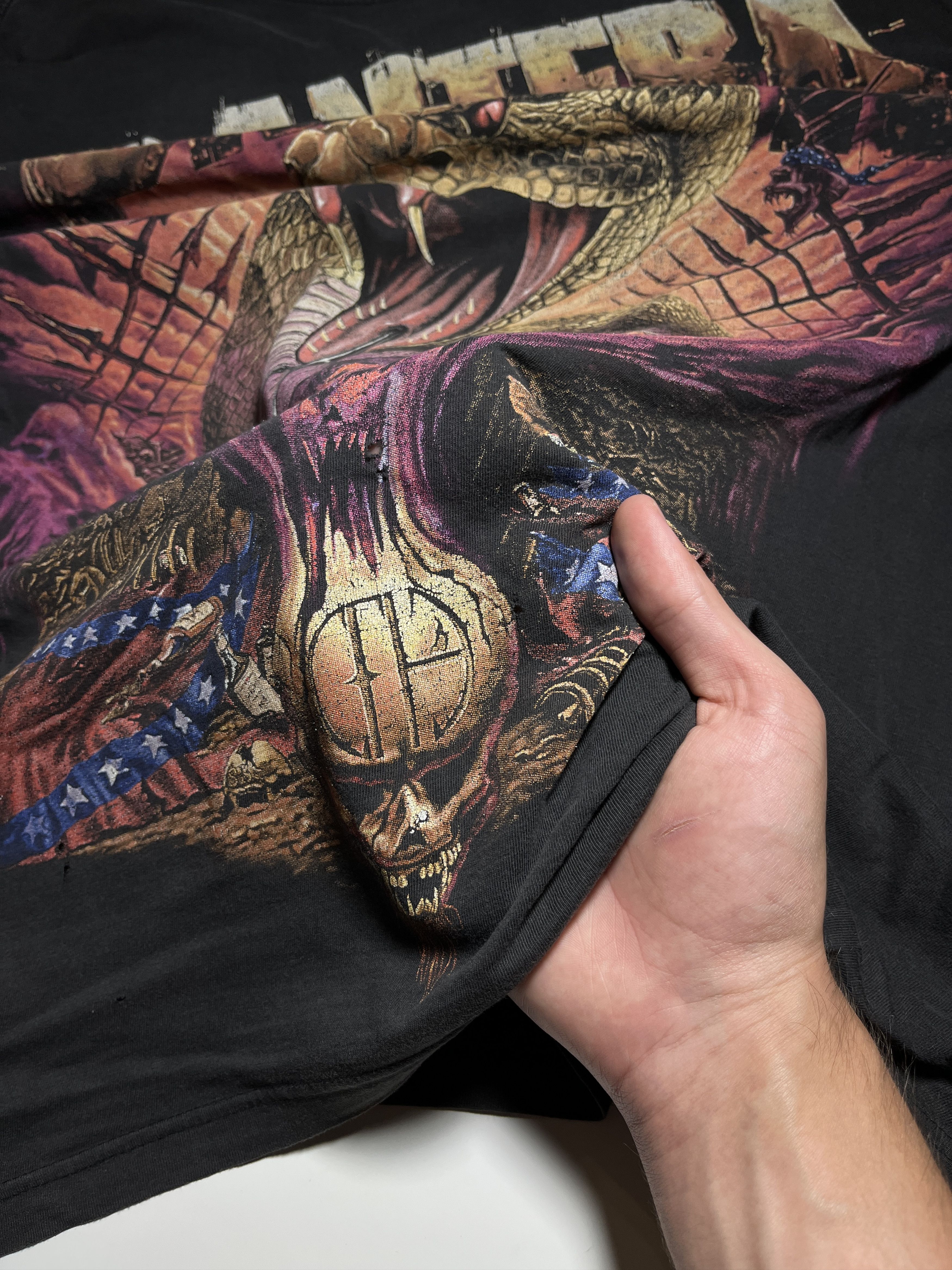 Band Tees × Vintage Vintage 1998 Pantera European Tour T-Shirt Size XL Size US XL / EU 56 / 4 - 14 Thumbnail