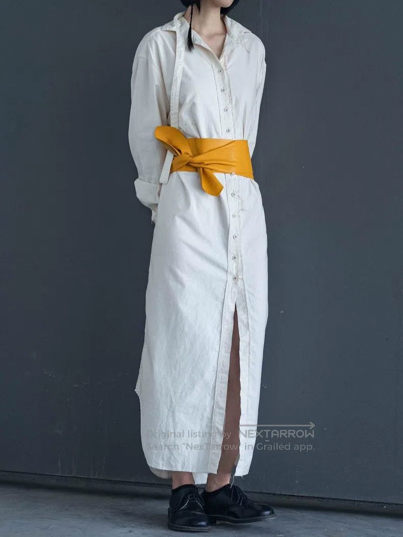 Kenzo Kenzo Yellow leather wide belt Size ONE SIZE - 5 Thumbnail