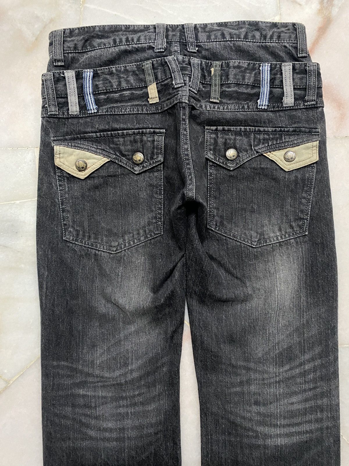 Hysteric Glamour Dominate Handcrafted Jeans Double Waist Stone Washed Style Size US 30 / EU 46 - 16 Thumbnail