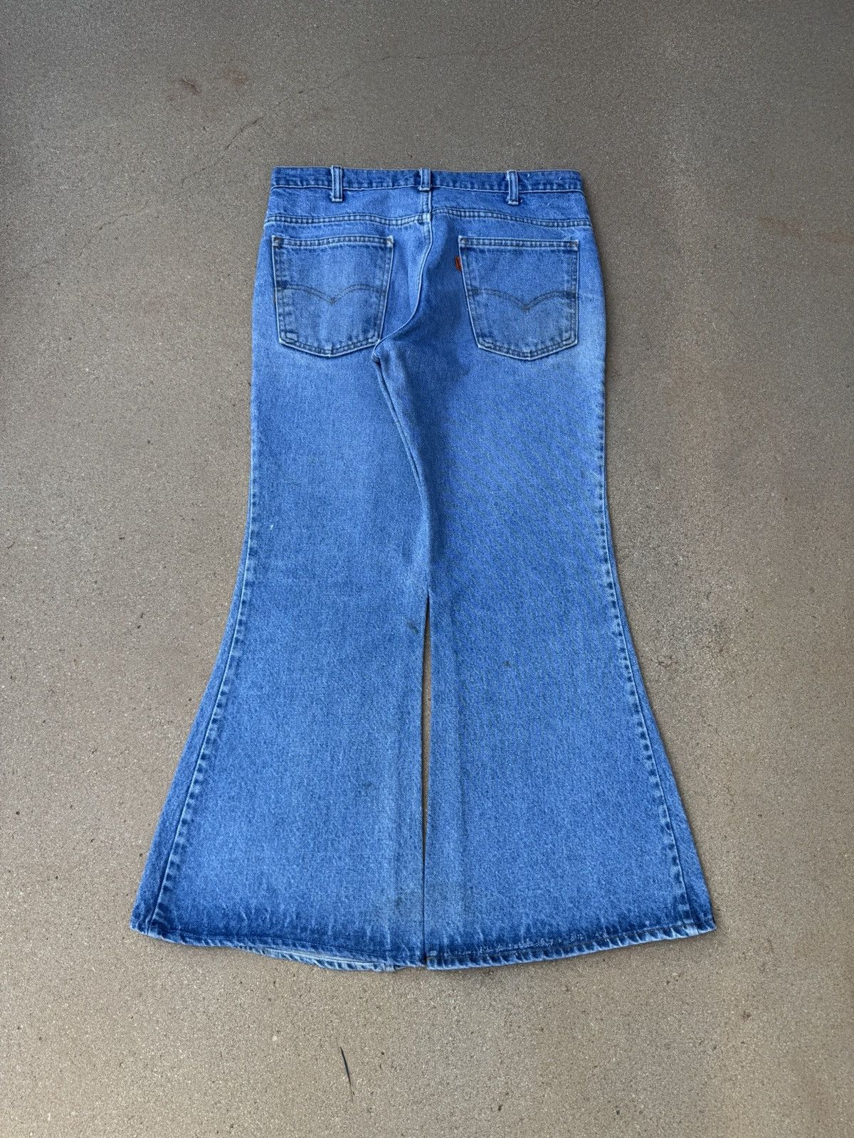 Levi's Vtg 80’s Levi’s 684 Orange Tab Bellbottom Flare Jeans 34x29 Size US 34 / EU 50 - 2 Thumbnail