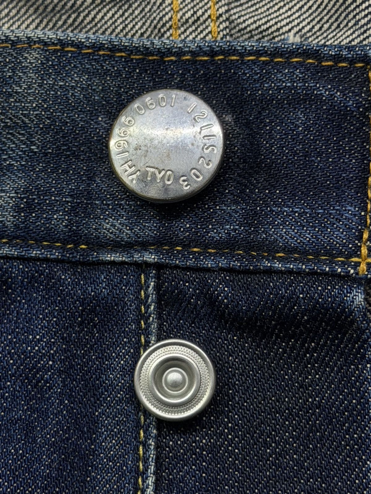 Blue Blue Japan Vintage Red Card Blue Work Denim Jeans Japan | W36 Size US 36 / EU 52 - 8 Thumbnail