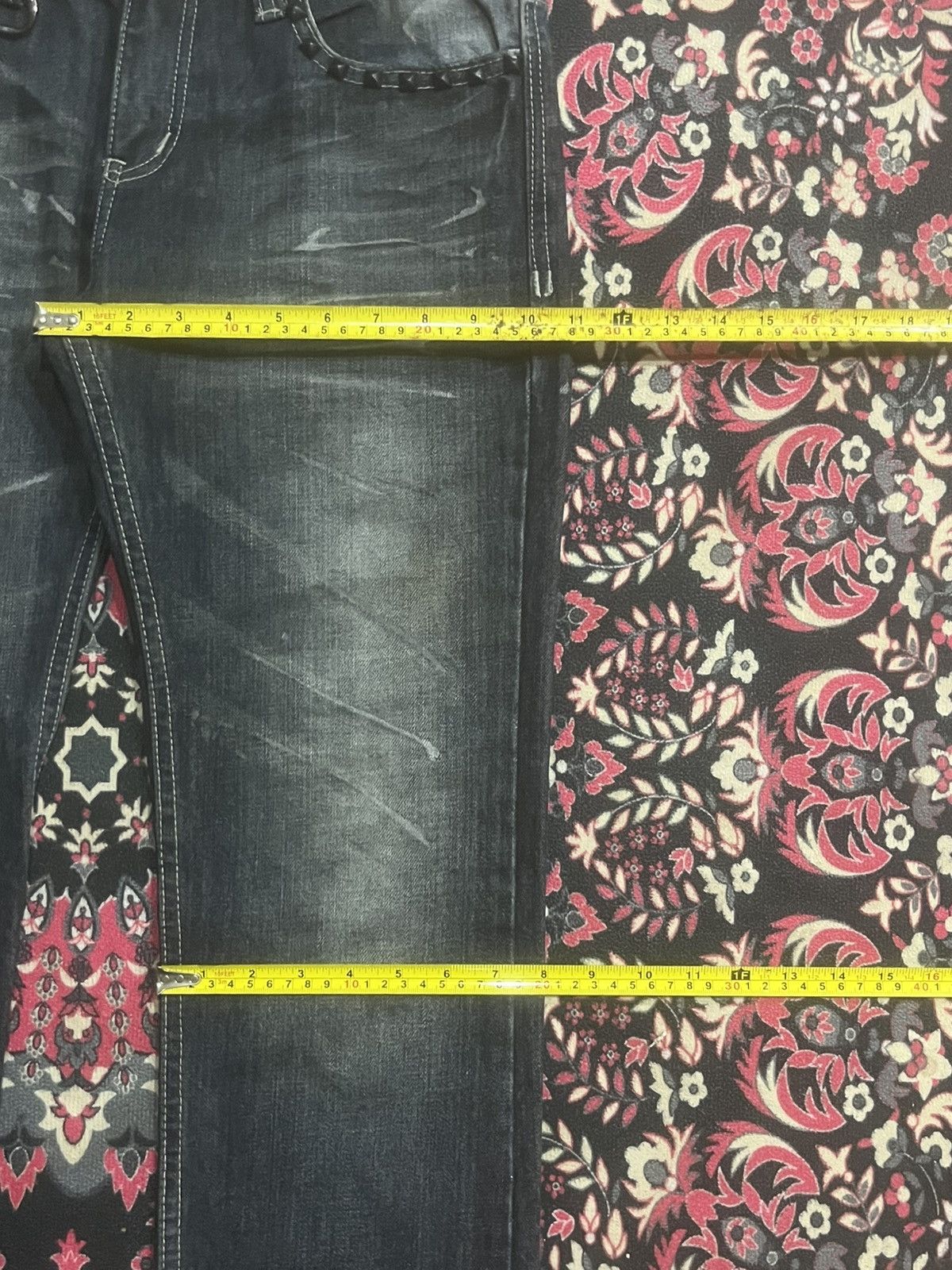 Le Grande Bleu (L.G.B.) Japan Kyohei Dark Washed Studded Pocket Slim Straight Jeans Size US 34 / EU 50 - 14 Thumbnail