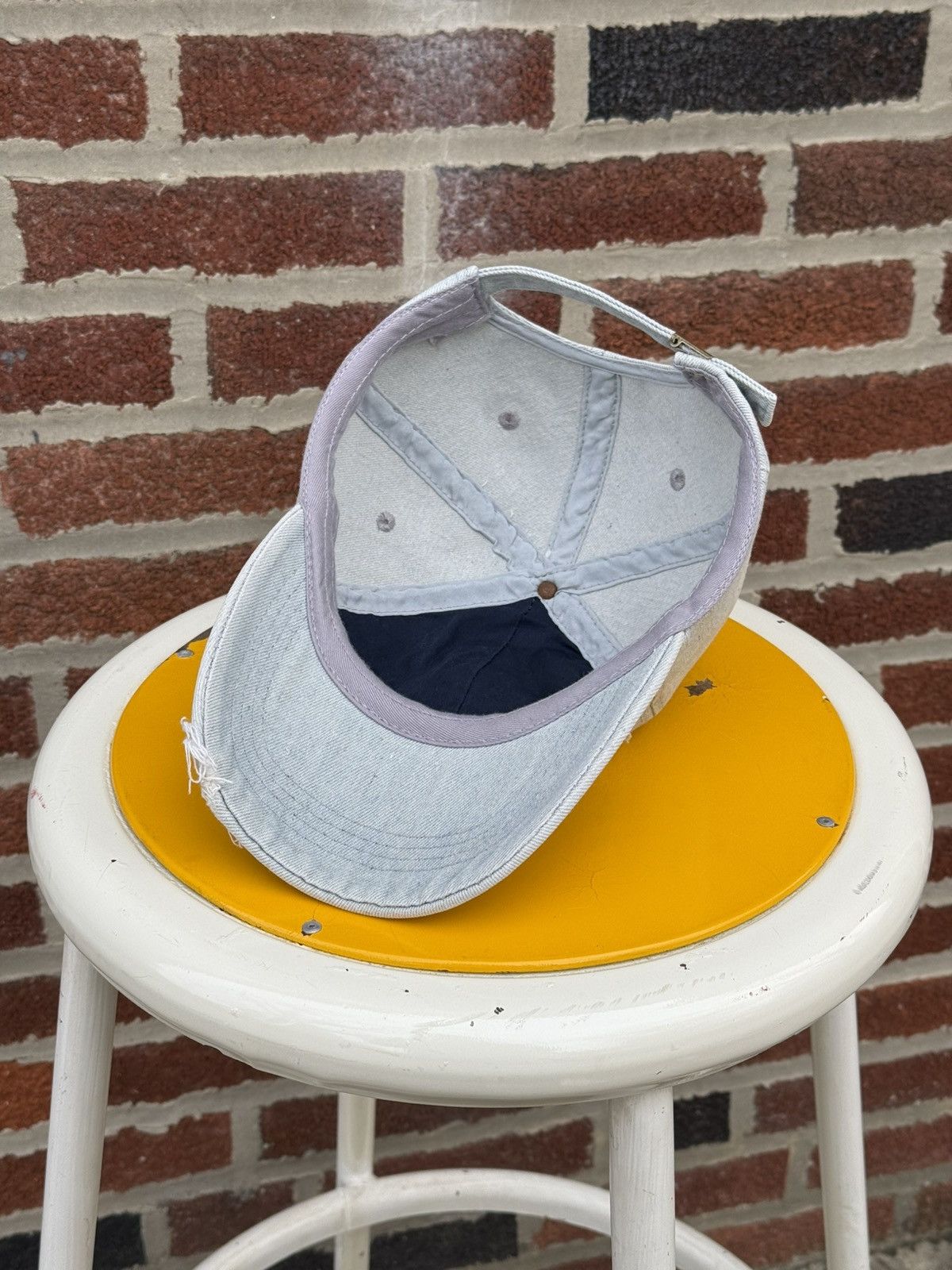 Vintage Vintage Y2K Denim Distressed Cap Size ONE SIZE - 6 Thumbnail