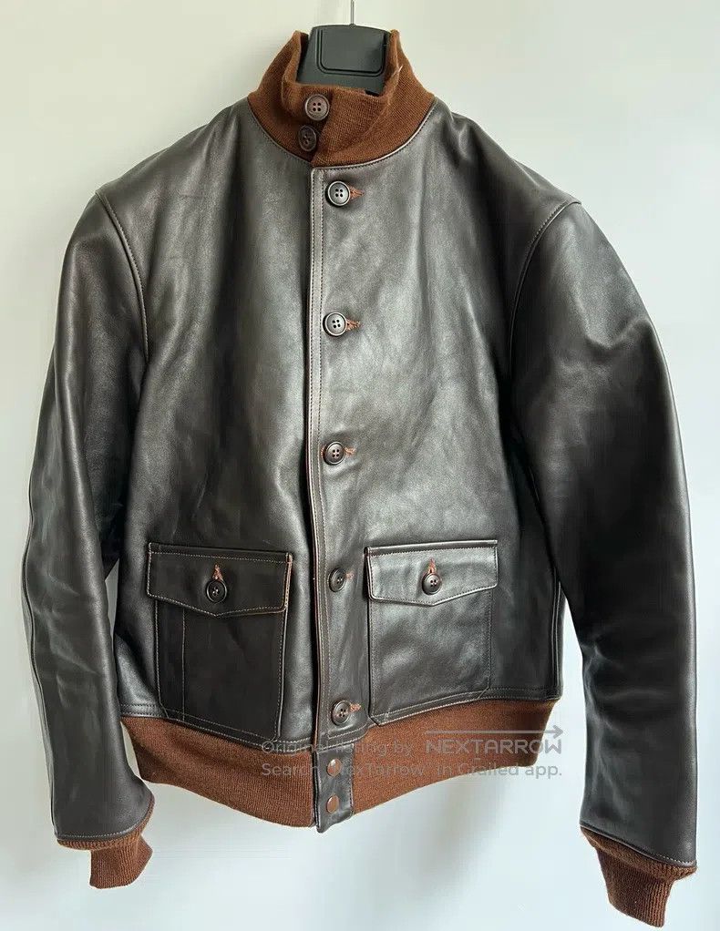 The Real McCoys A1 leather coat