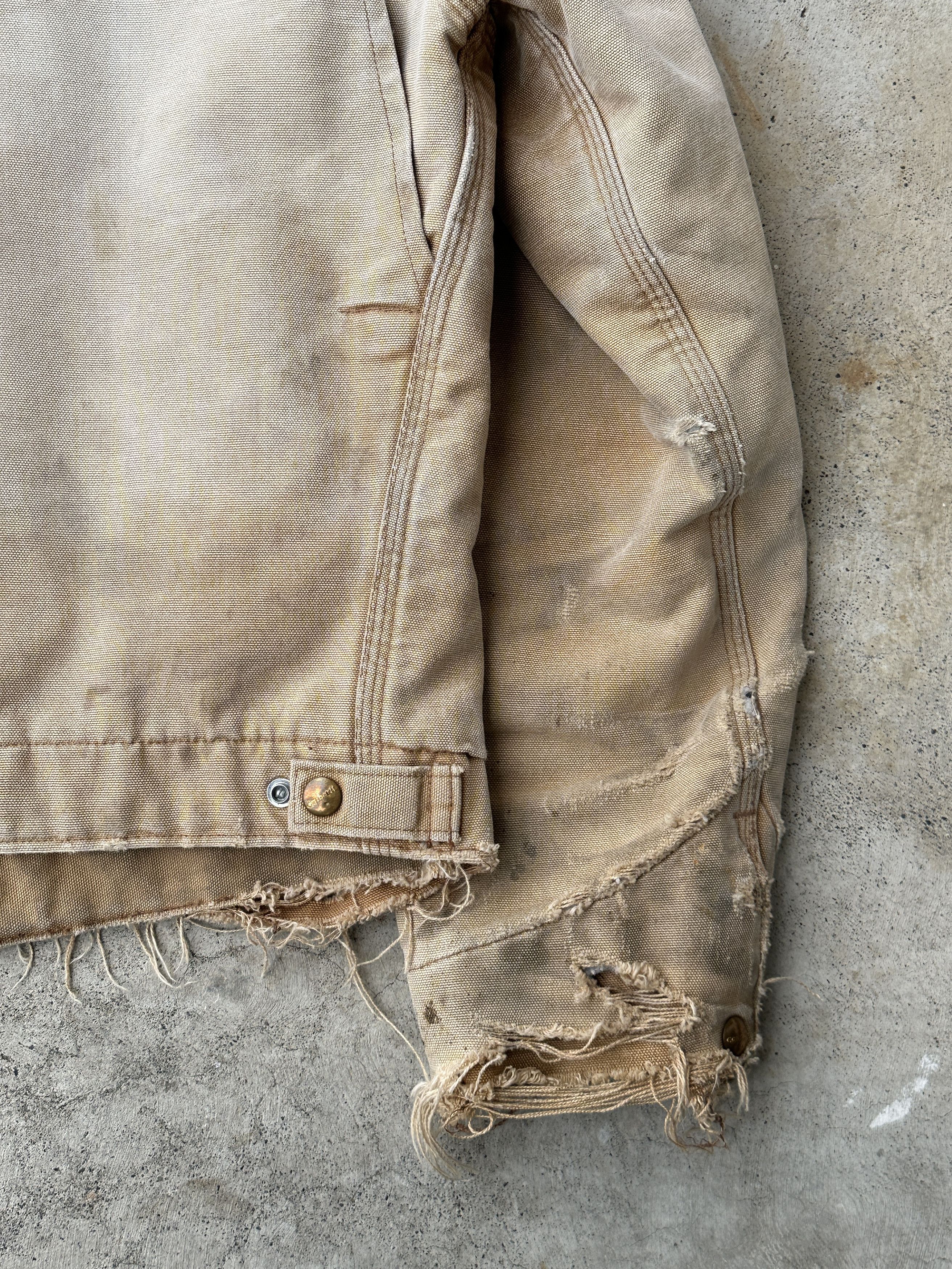 Carhartt Trashed Detroit Faded Dirty Work Jkt Blanket lined Size US L / EU 52-54 / 3 - 10 Thumbnail