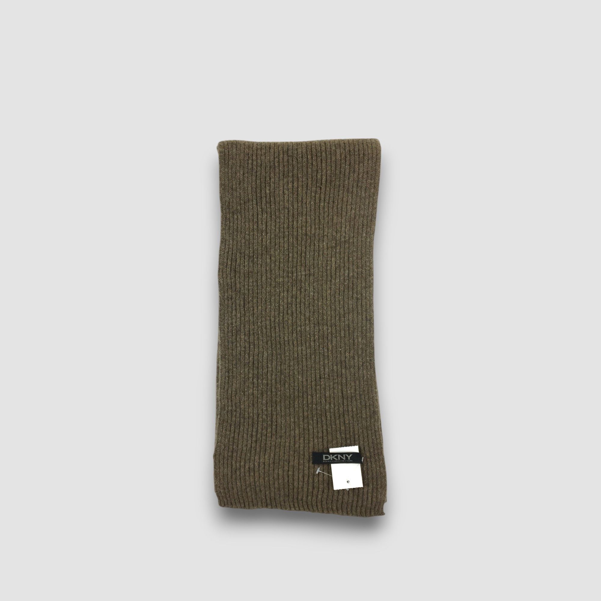 DKNY Vintage 90s DKNY Scarf Muffler Knitted Wool Cashmere Scarves Size ONE SIZE - 2 Thumbnail