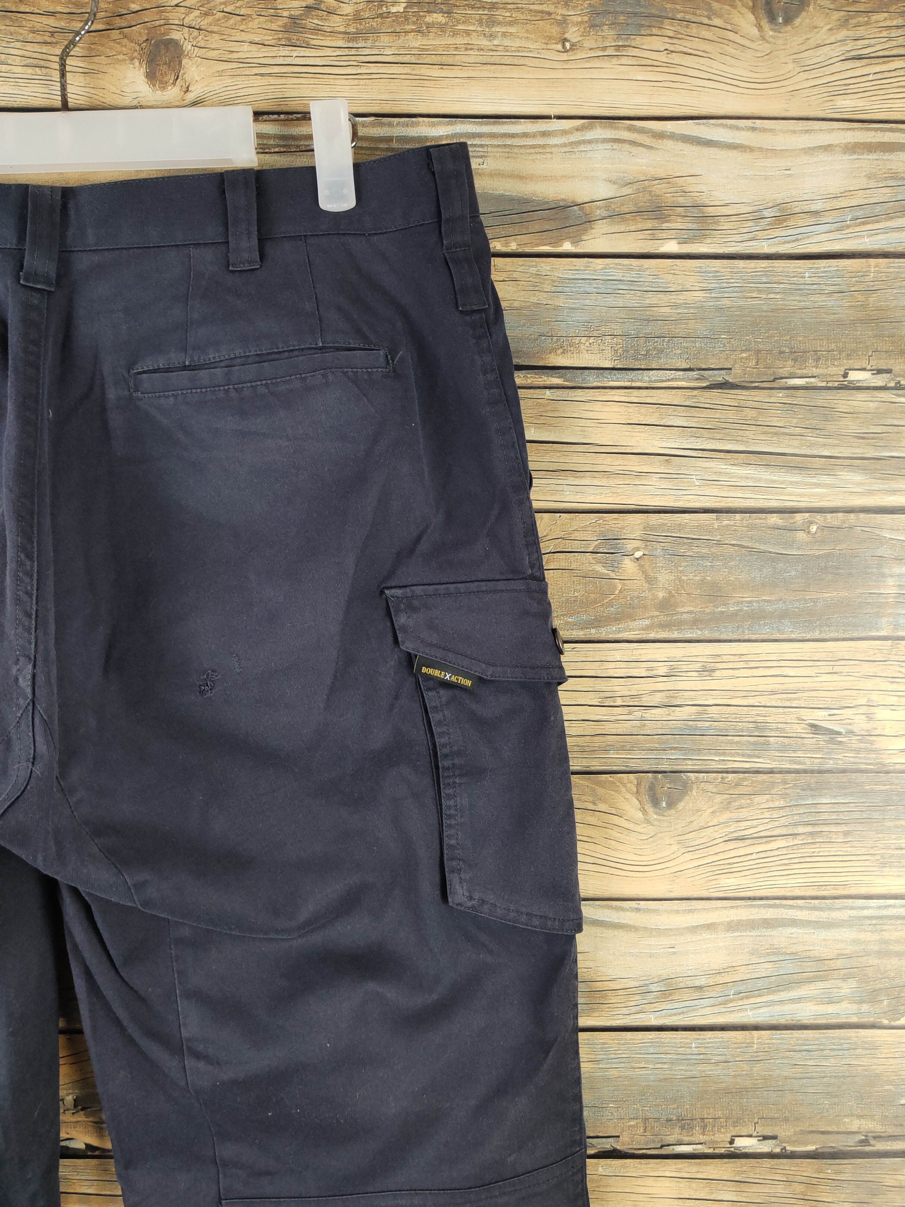 Japanese Brand DL Double X Action Navy Multipocket Cargo Pants #2347 Size US 35 - 11 Thumbnail