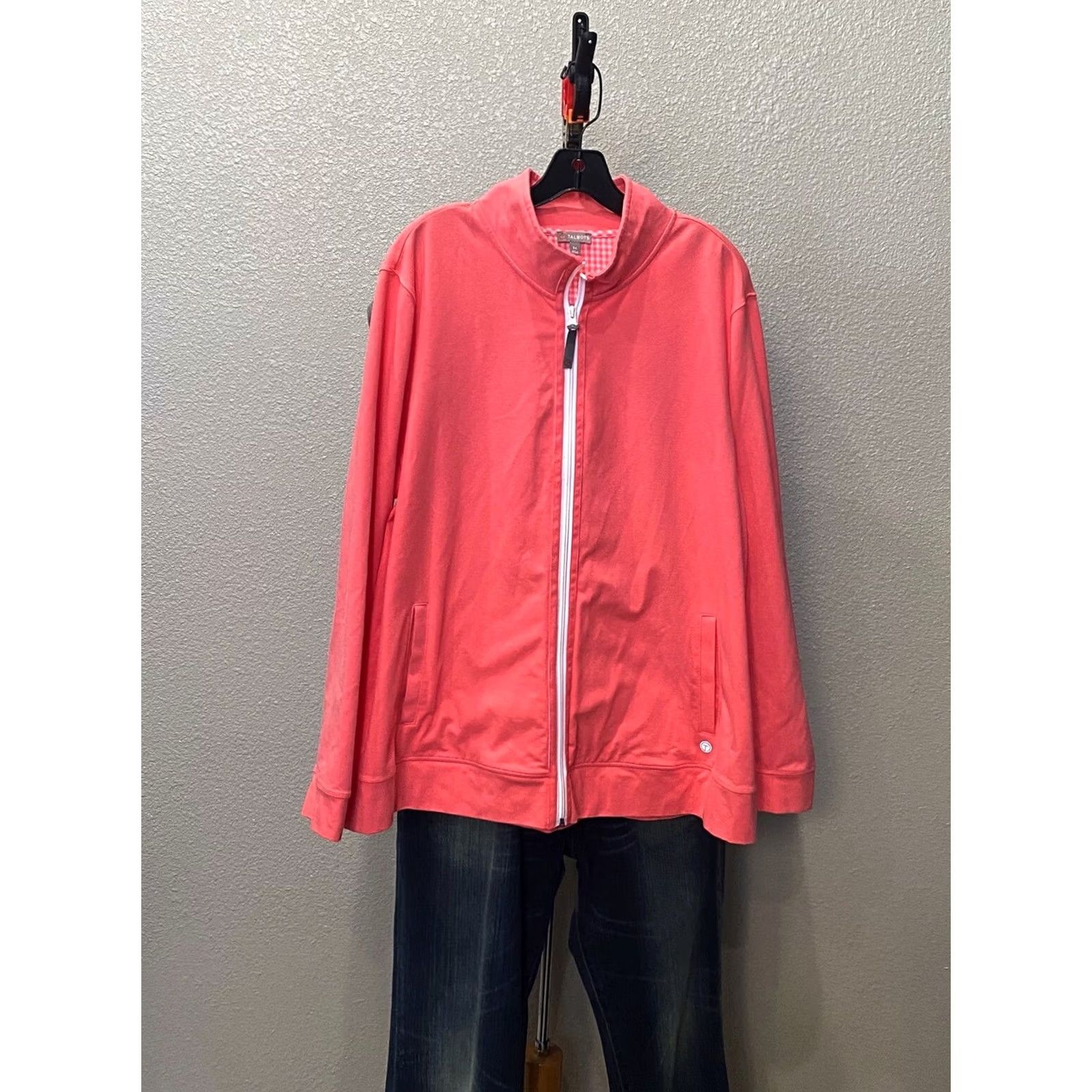 Talbots WOMENS Talbots Pink Zippered Track SWEATER 3XL XXXL Size XXL / US 16-18 / IT 52-54 - 2 Thumbnail