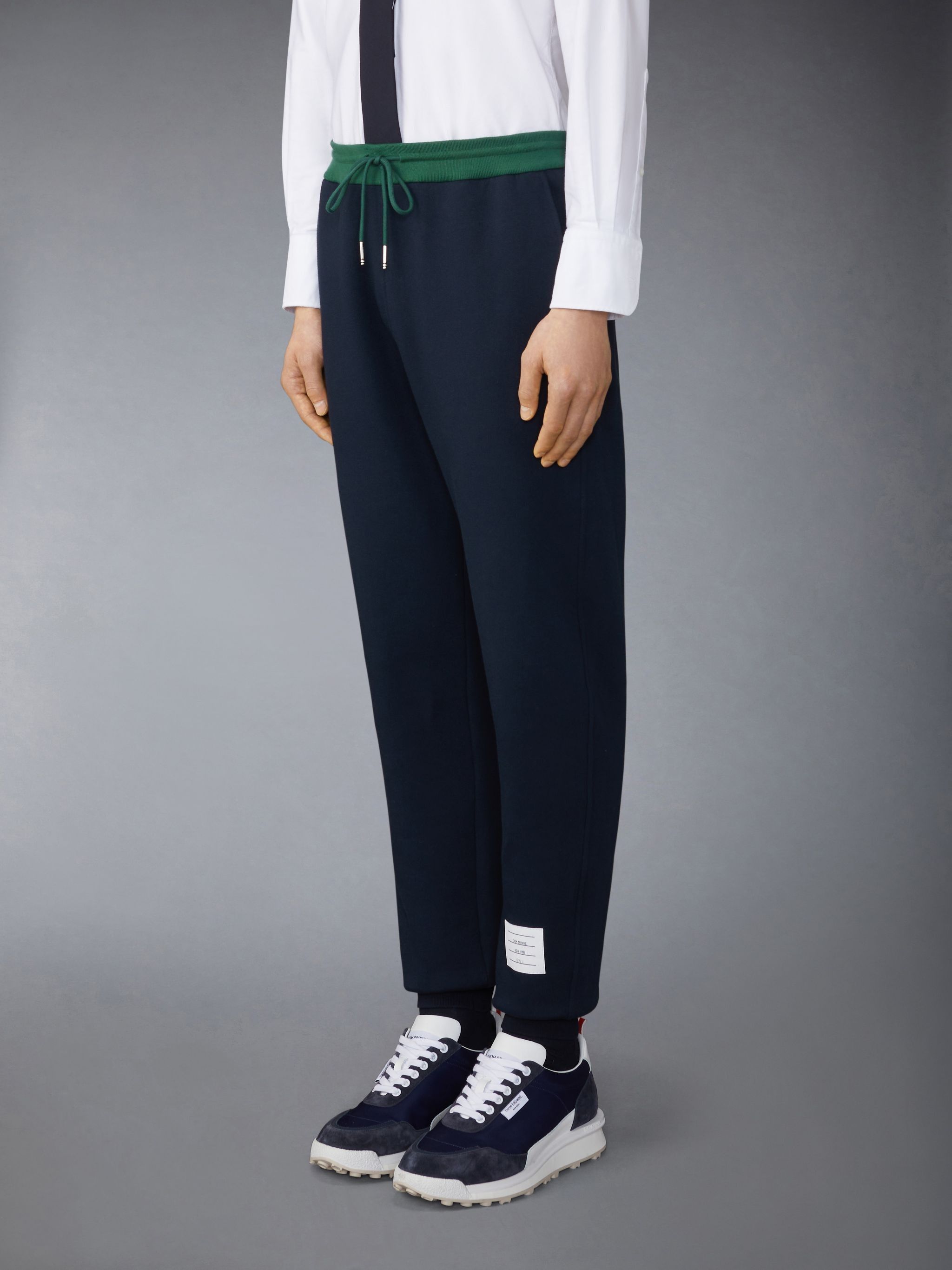 Thom Browne o1h1sh10525 Color Blocked Sweatpants in Navy Blue Size US 36 / EU 52 - 3 Thumbnail