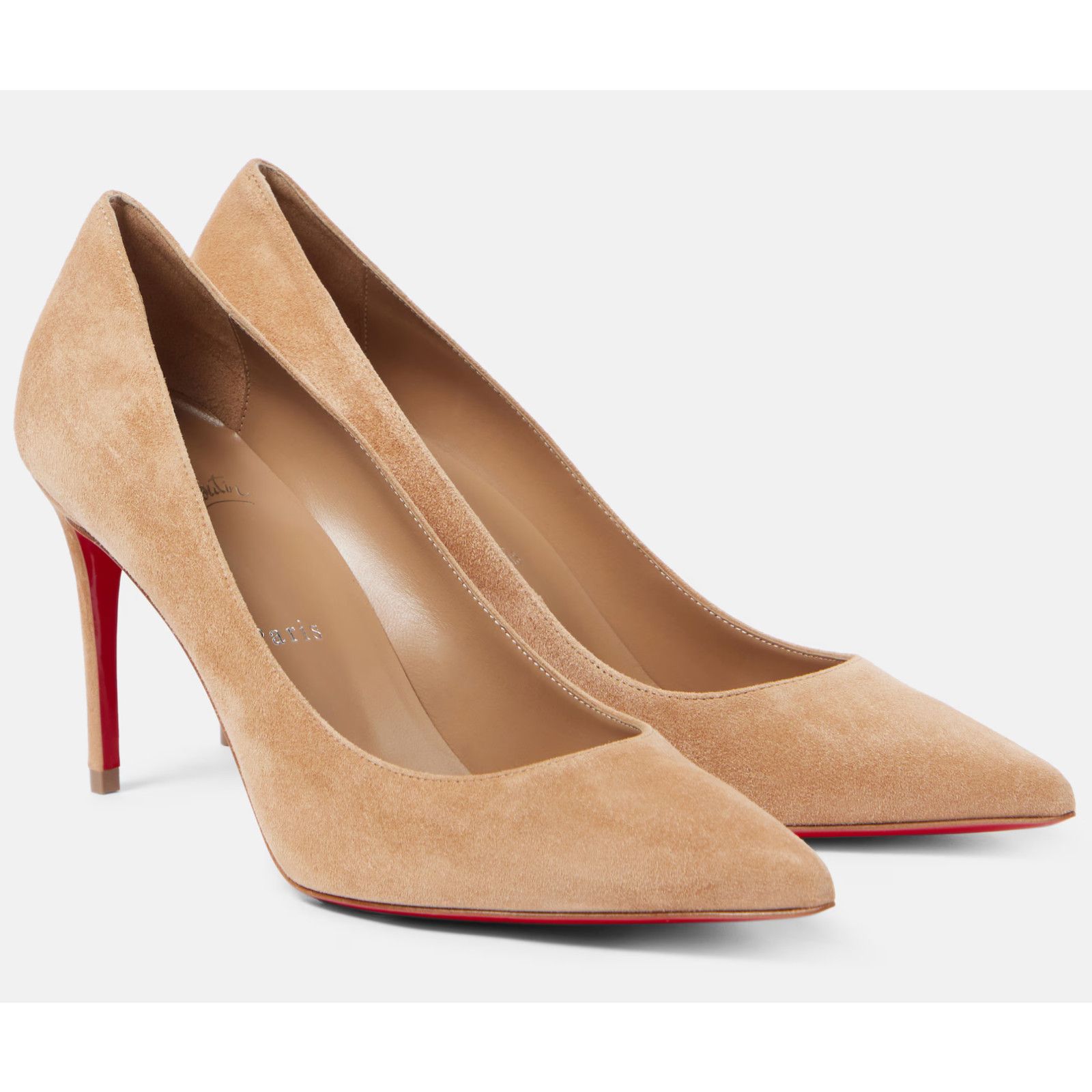 Christian Louboutin Christian Louboutin Kate 85 Lionne Beige Suede Pump 41 Size US 10 / IT 40 - 1 Thumbnail