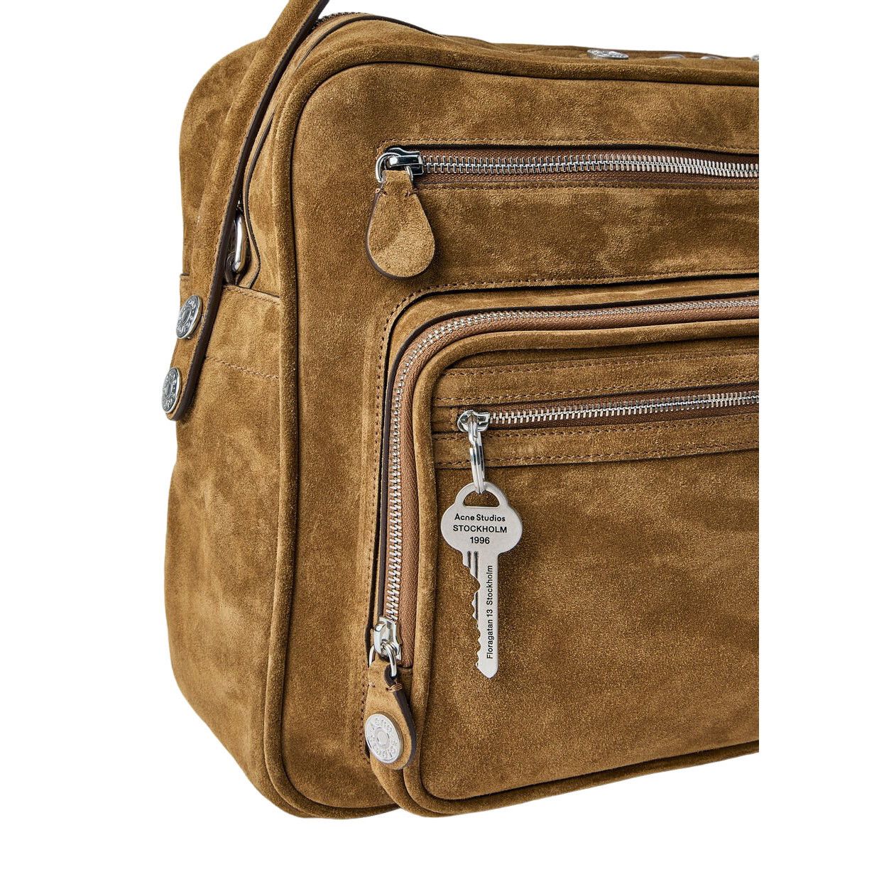 Acne Studios ACNE STUDIOS Camero Camera Cognac Suede Shoulder Bag New & A Size ONE SIZE - 4 Thumbnail