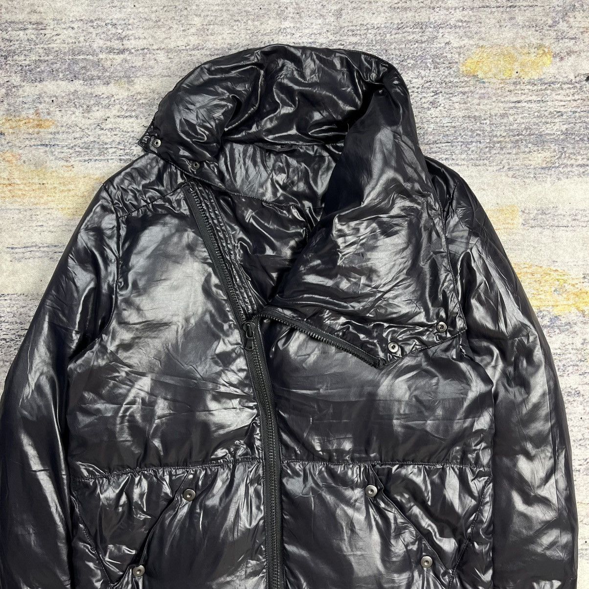 Japanese Brand Custom Culture asymmetrical puffer jacket like rick owens Size US M / EU 48-50 / 2 - 5 Thumbnail