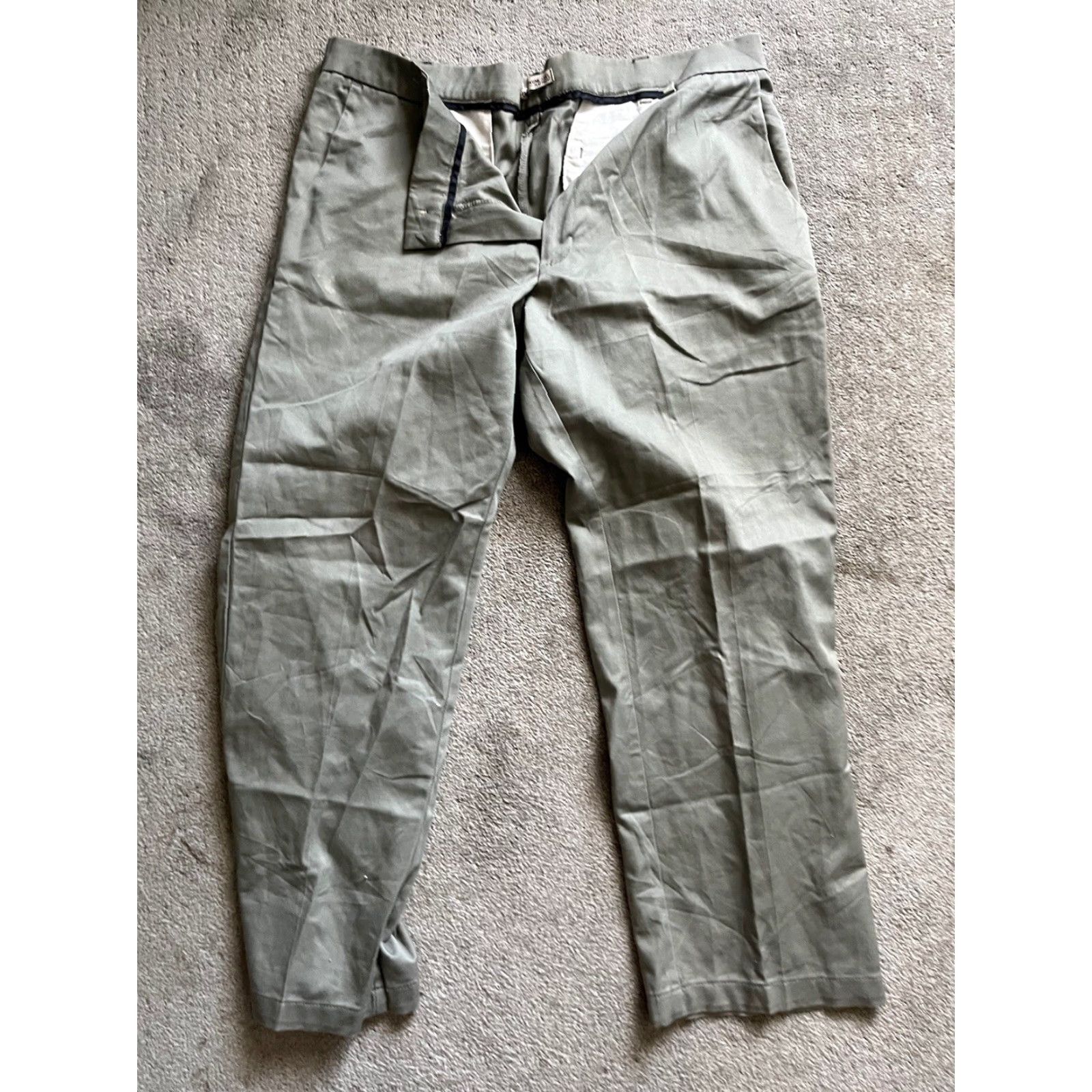 Lee VINTAGE Lee Platinum Label Mens Pants Straight Leg Charcoal Green 38x30 Jeans Regular 5-Pocket Mens Size US 38 / EU 54 - 3 Thumbnail