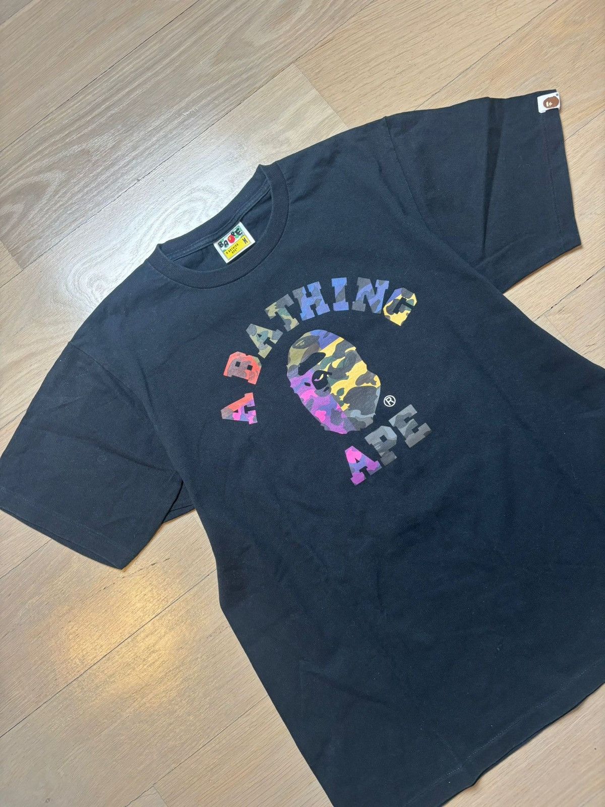 Bape Bape College Rainbow Tshirt Size US M / EU 48-50 / 2 - 2 Thumbnail