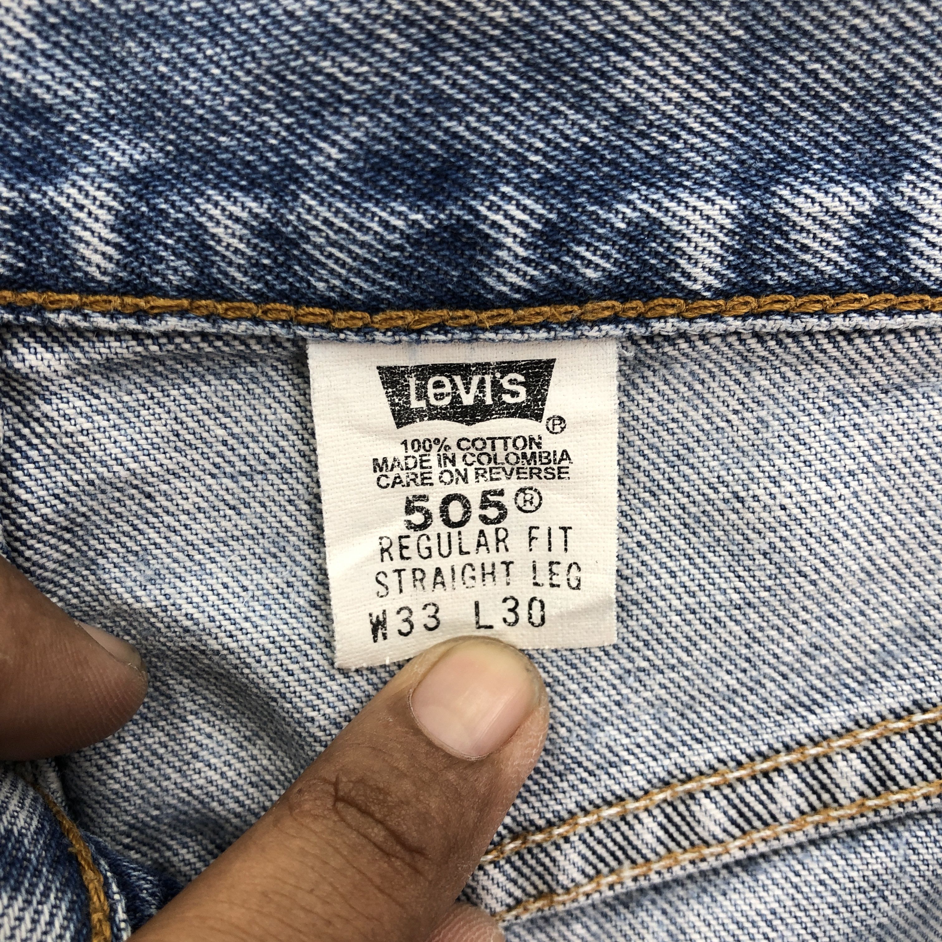 Levi's Vintage Levis 505 Distressed Jeans Levi's Faded Wash Denim Size US 30 / EU 46 - 9 Thumbnail