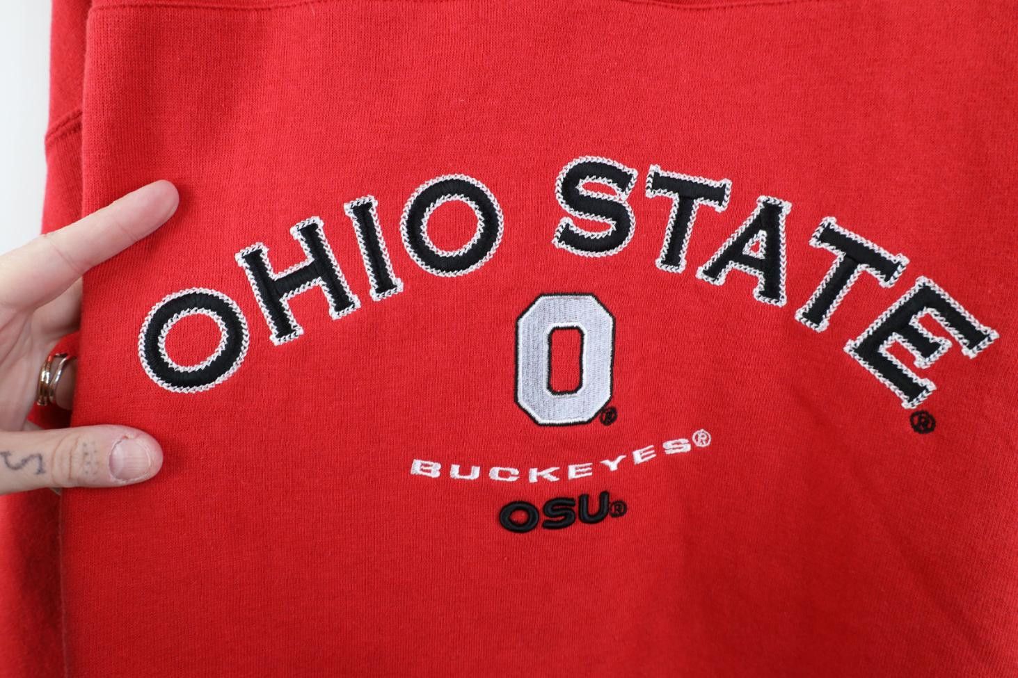 Vintage Vintage 90s Ohio State University Football Jersey Sweatshirt Size US XL / EU 56 / 4 - 4 Thumbnail