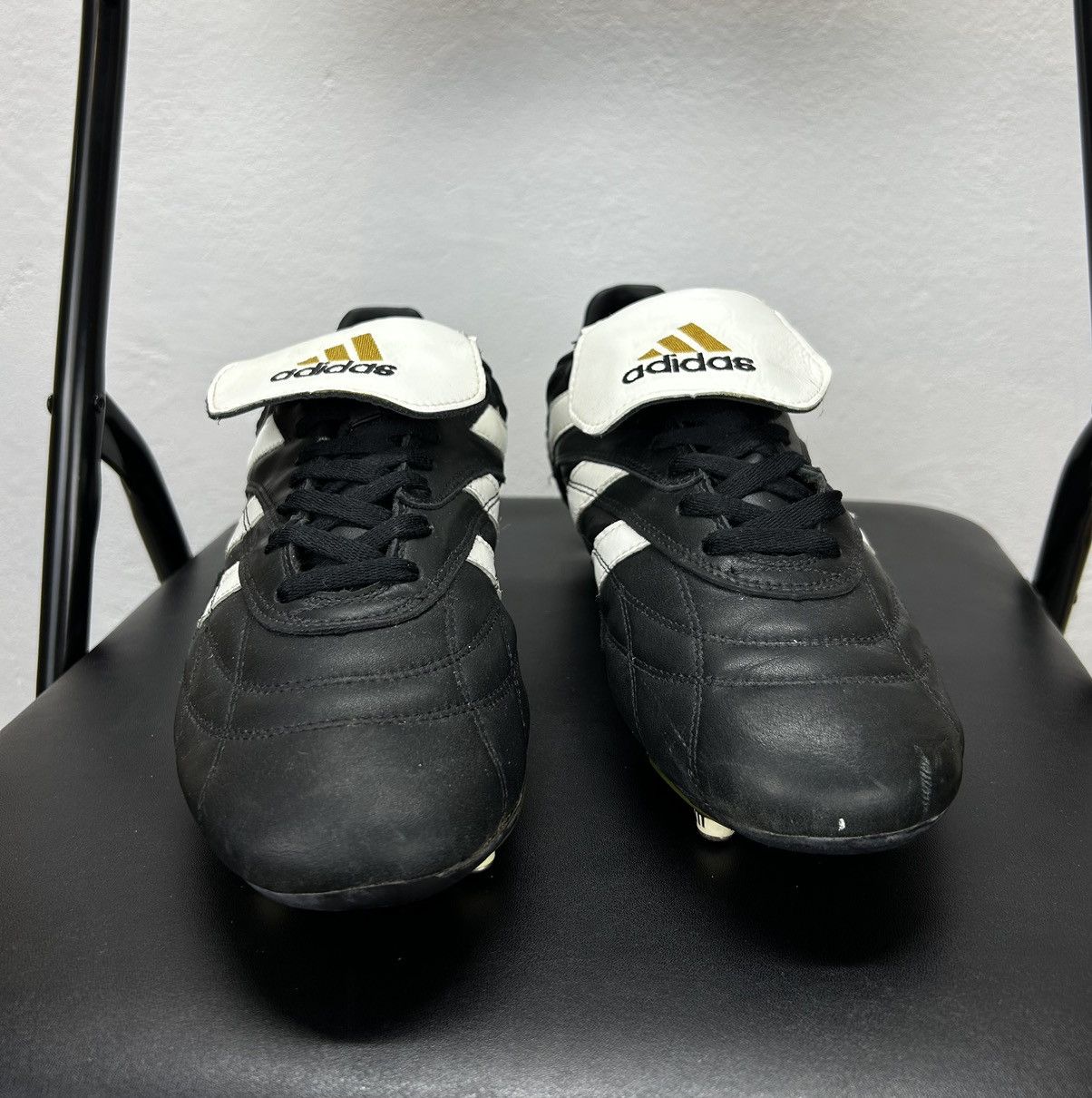 Adidas × Vintage ADIDAS AZTECA CUP SG FOOTBALL BOOTS RARE PAIR (1997) sz 44,5 Size US 11.5 / EU 44-45 - 4 Thumbnail