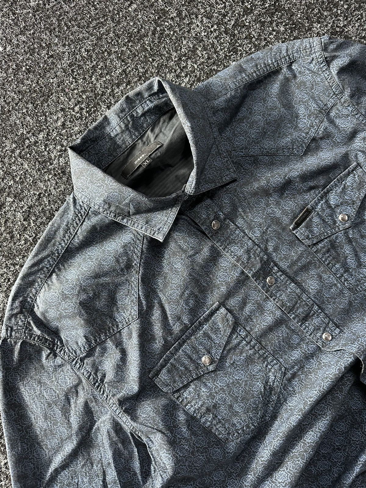 Diesel × Vintage 🚨VNTG Diesel Avant-garde Shirt 90s very rare ZEGNA STYLE Size US XL / EU 56 / 4 - 4 Thumbnail