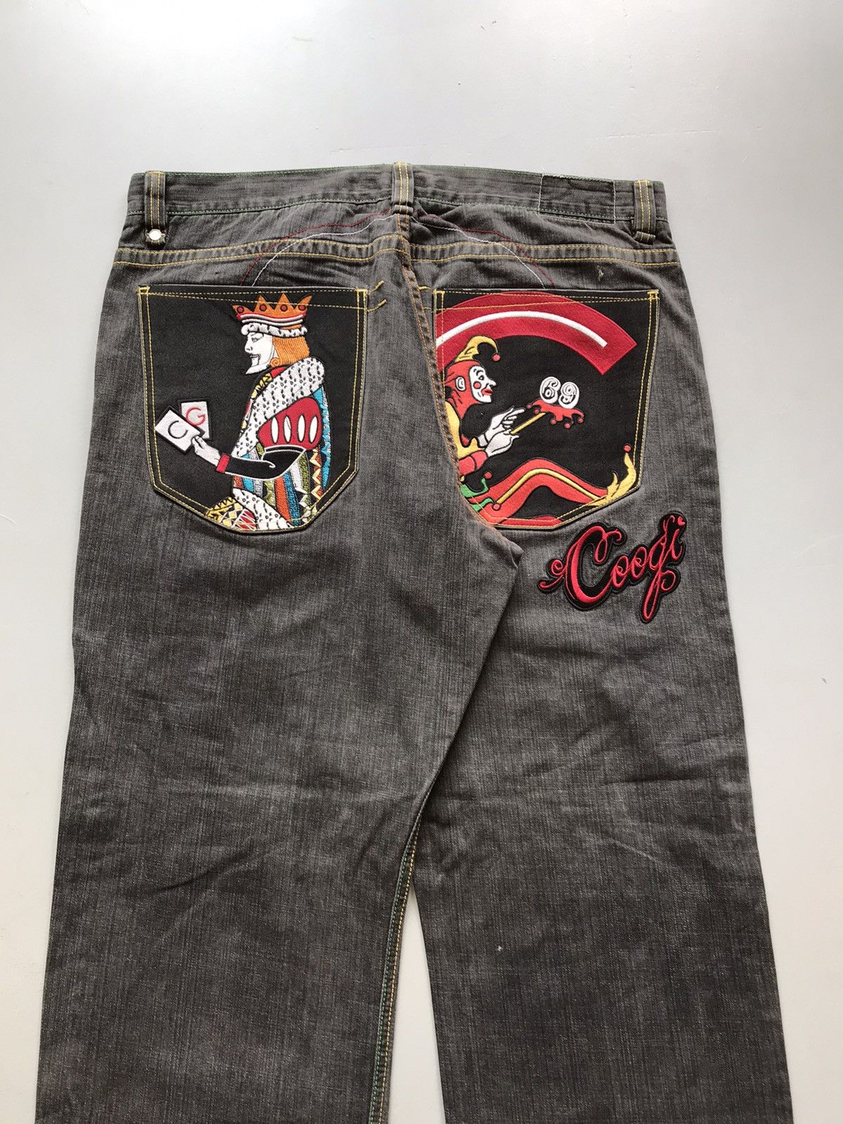 Coogi Vintage Coogi crazy king & joker embroidered denim Size US 44 / EU 60 - 12 Thumbnail