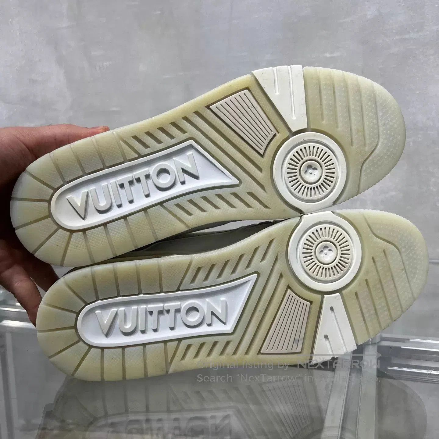 Louis Vuitton White High-Top Sneakers Size 8.5. Size US 8.5 / EU 41-42 - 7 Thumbnail