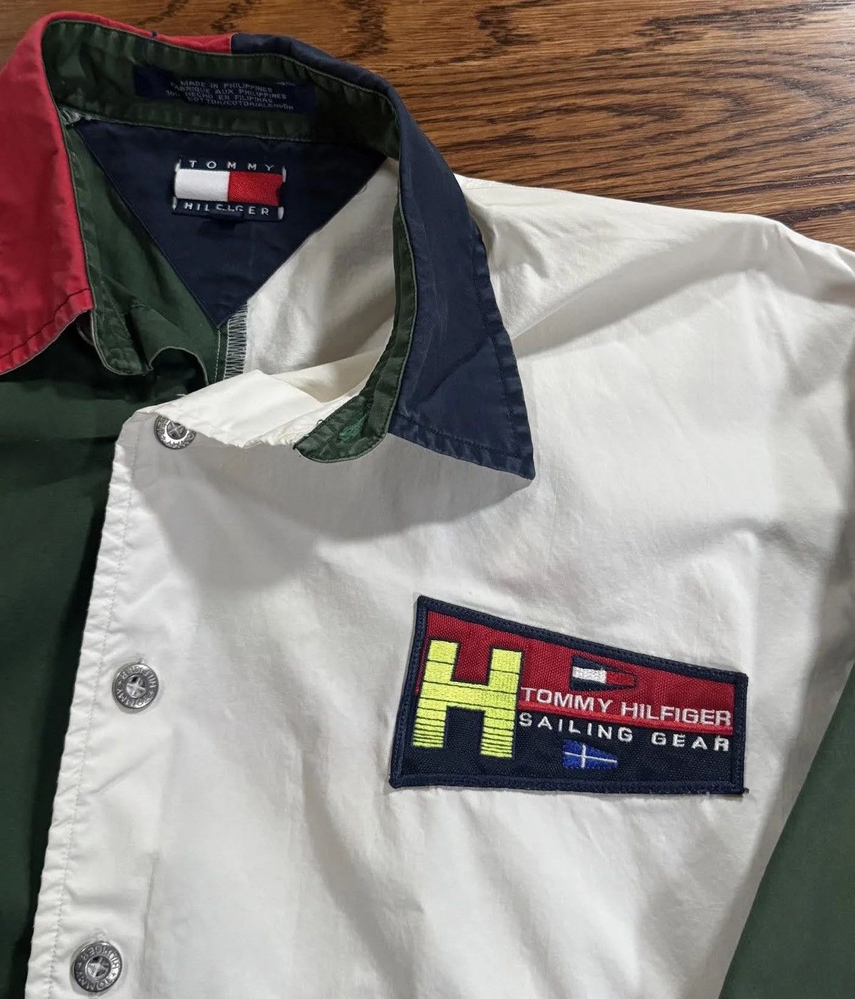 Tommy Hilfiger Vintage Tommy Hilfiger Sailing Gear Button Down Shirt Medium Size US M / EU 48-50 / 2 - 3 Thumbnail