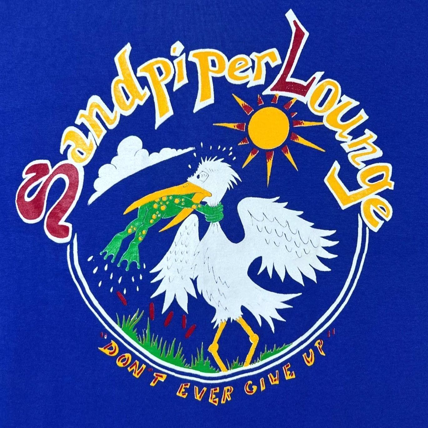 Fruit Of The Loom VINTAGE Joe Lennon's Sandpiper Lounge Flagler Beach, FL Single Stitch T-Shirt L Blue Mens Vintage 90s Graphic Pocket Tee Size US L / EU 52-54 / 3 - 3 Thumbnail