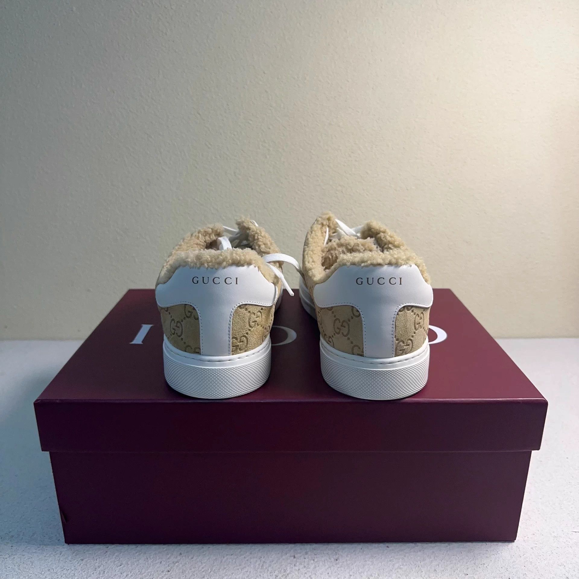 Gucci GUCCI Ace Teddy Beige Sneakers Men's Size US 9 / EU 42 - 3 Thumbnail