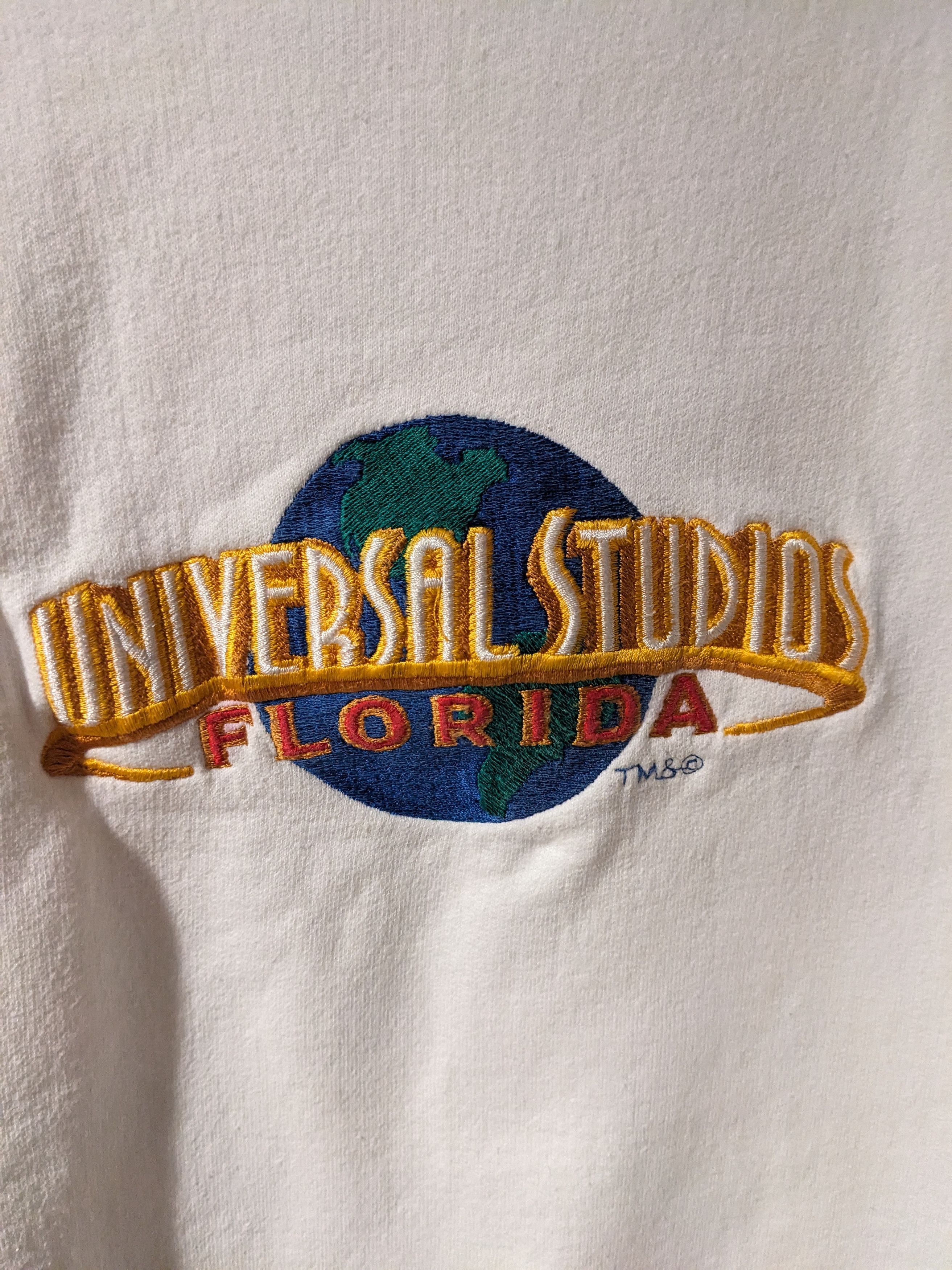 Universal Studios × Vintage Vintage 90s Universal Studios Florida Embroidered Sweatshirt Size US M / EU 48-50 / 2 - 2 Thumbnail